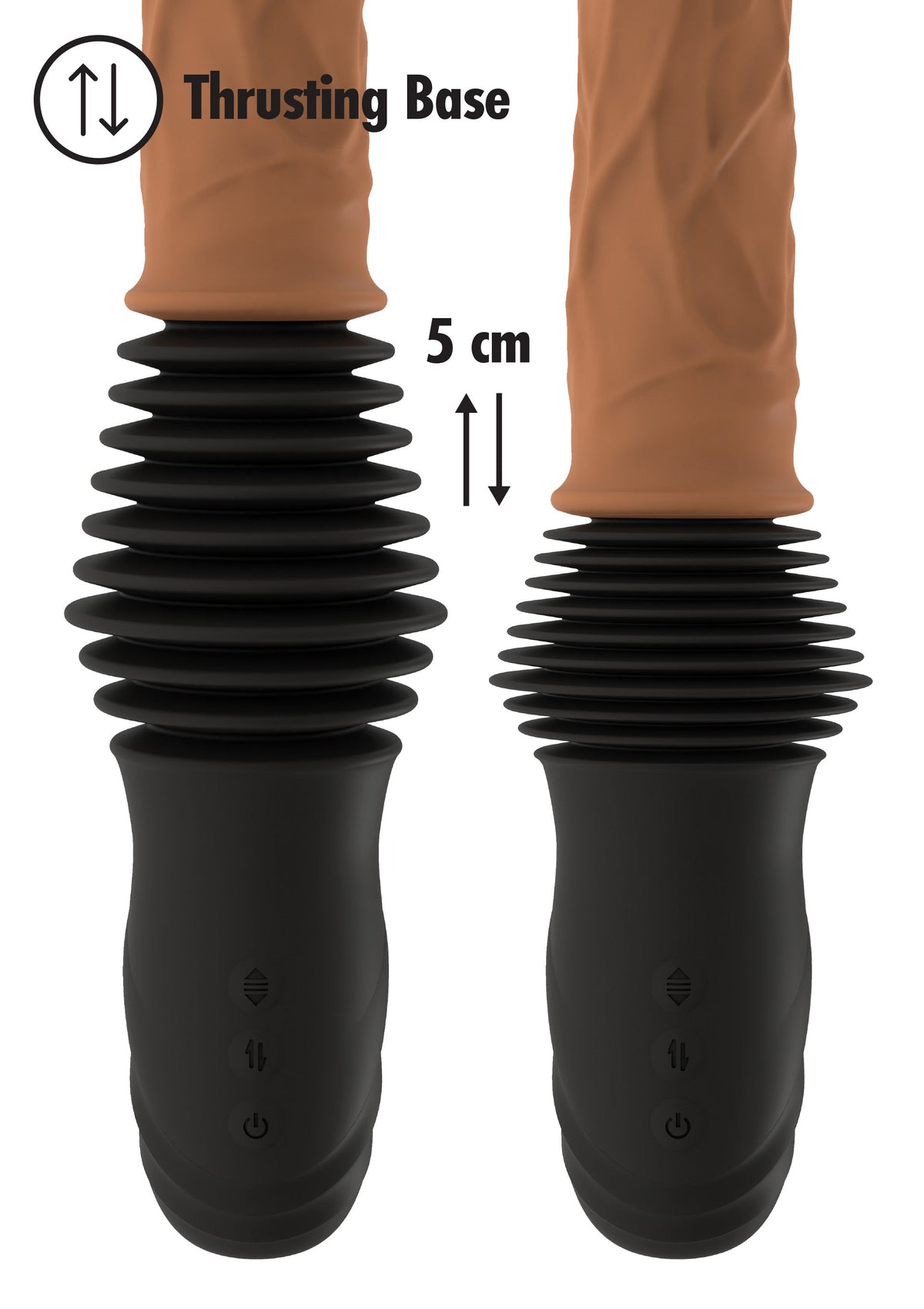 Hidden Desire Realistic Double Thrusting Vibrator
