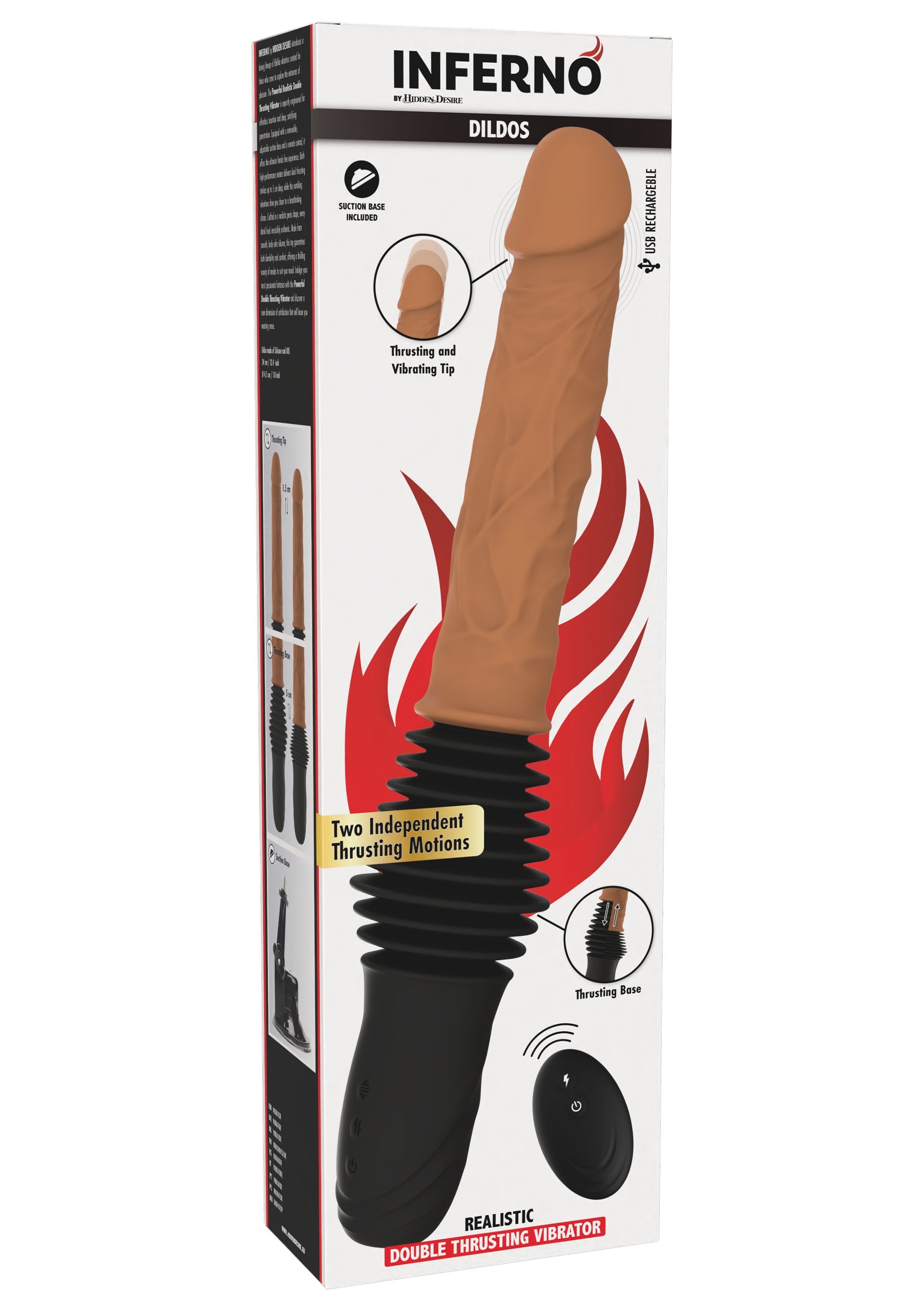 Hidden Desire Realistic Double Thrusting Vibrator
