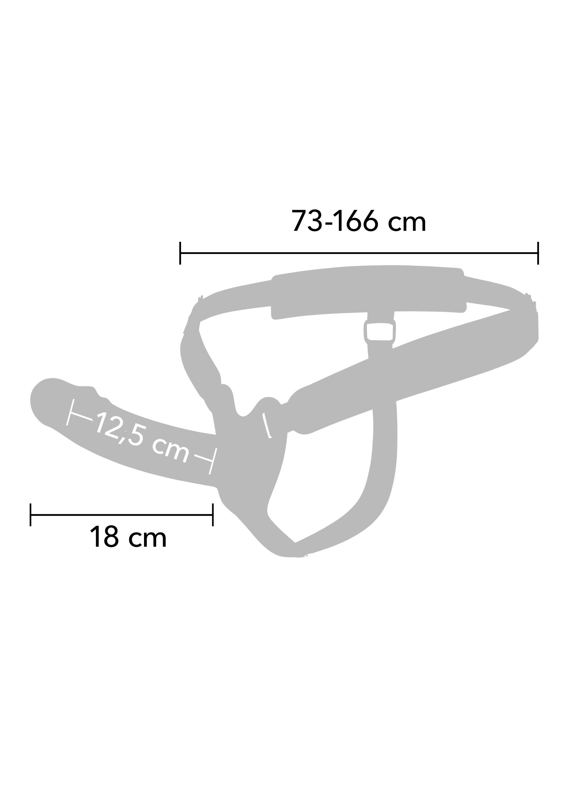 Hidden Desire Hollow Penis Strapon Silicone 18 cm