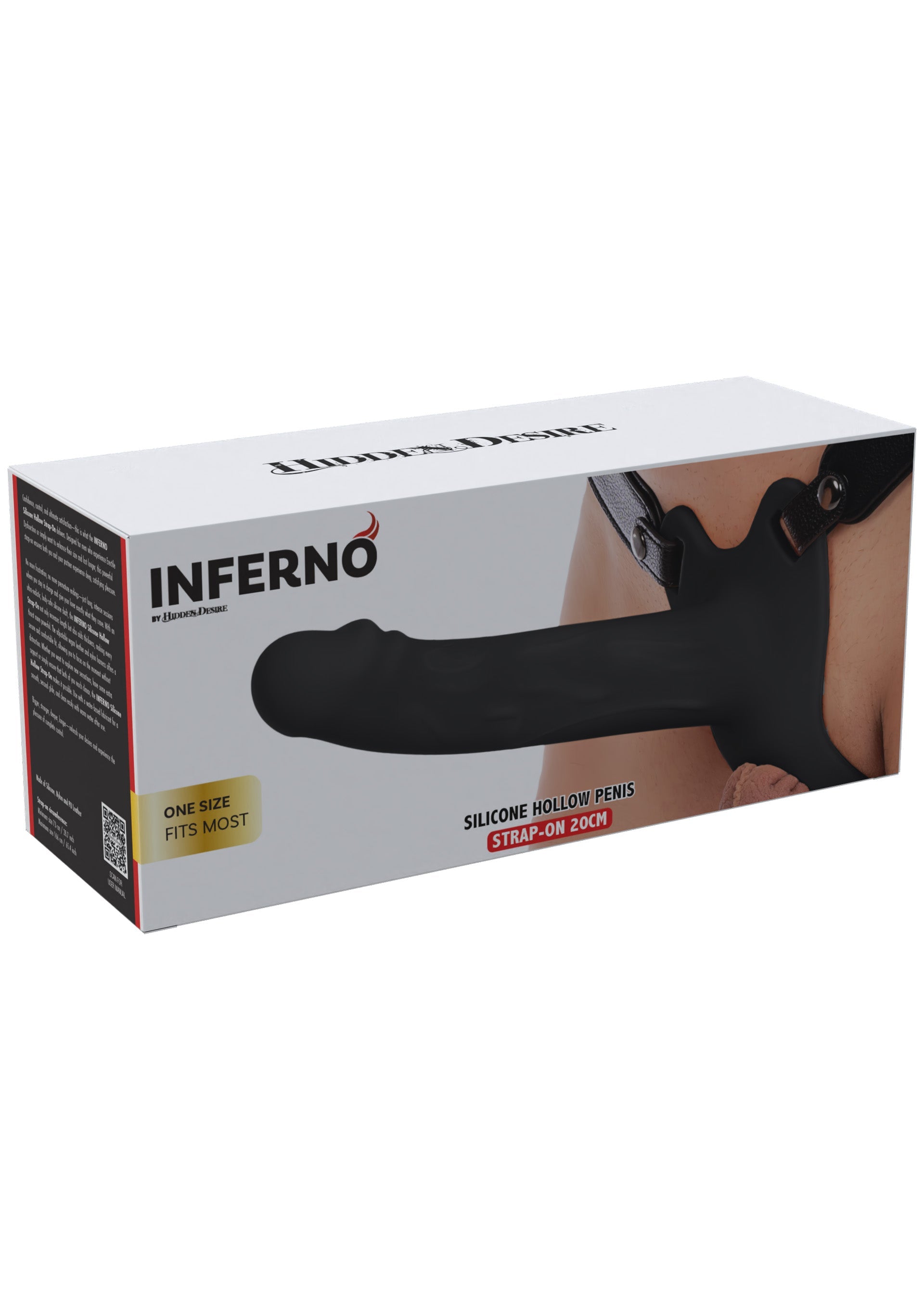 Hidden Desire Hollow Penis Strapon Silicone 20 cm
