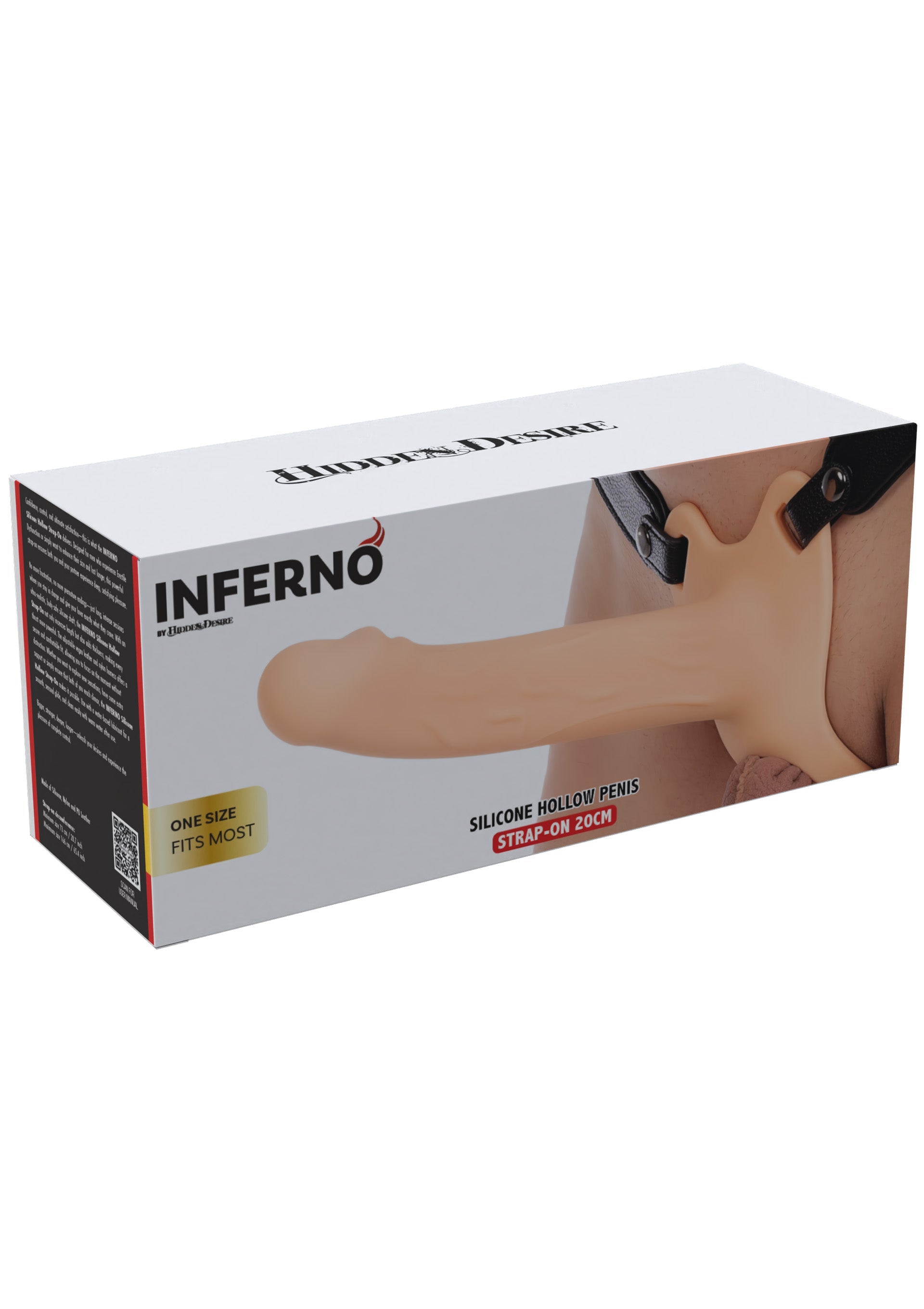 Hidden Desire Hollow Penis Strapon Silicone 20 cm