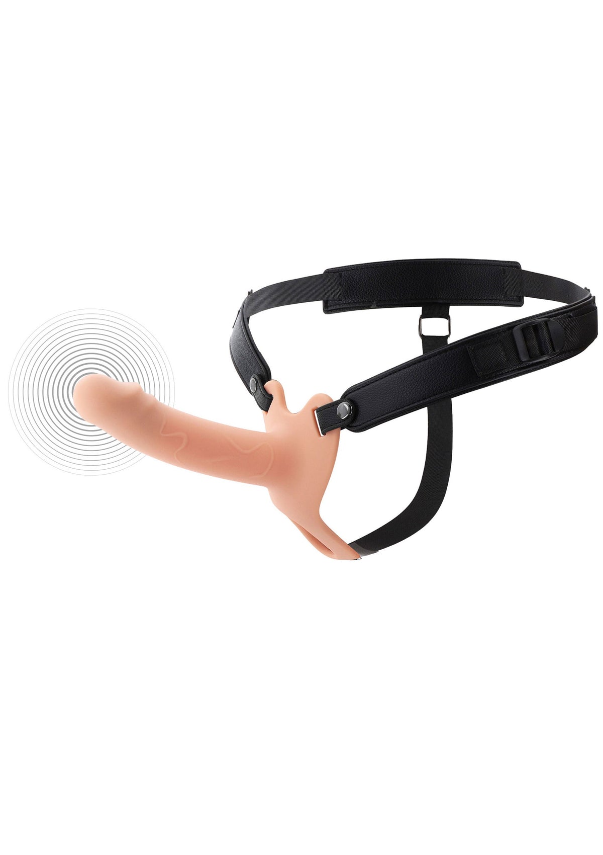 Hidden Desire Hollow Penis Strapon Vibrating Silicone 16 cm