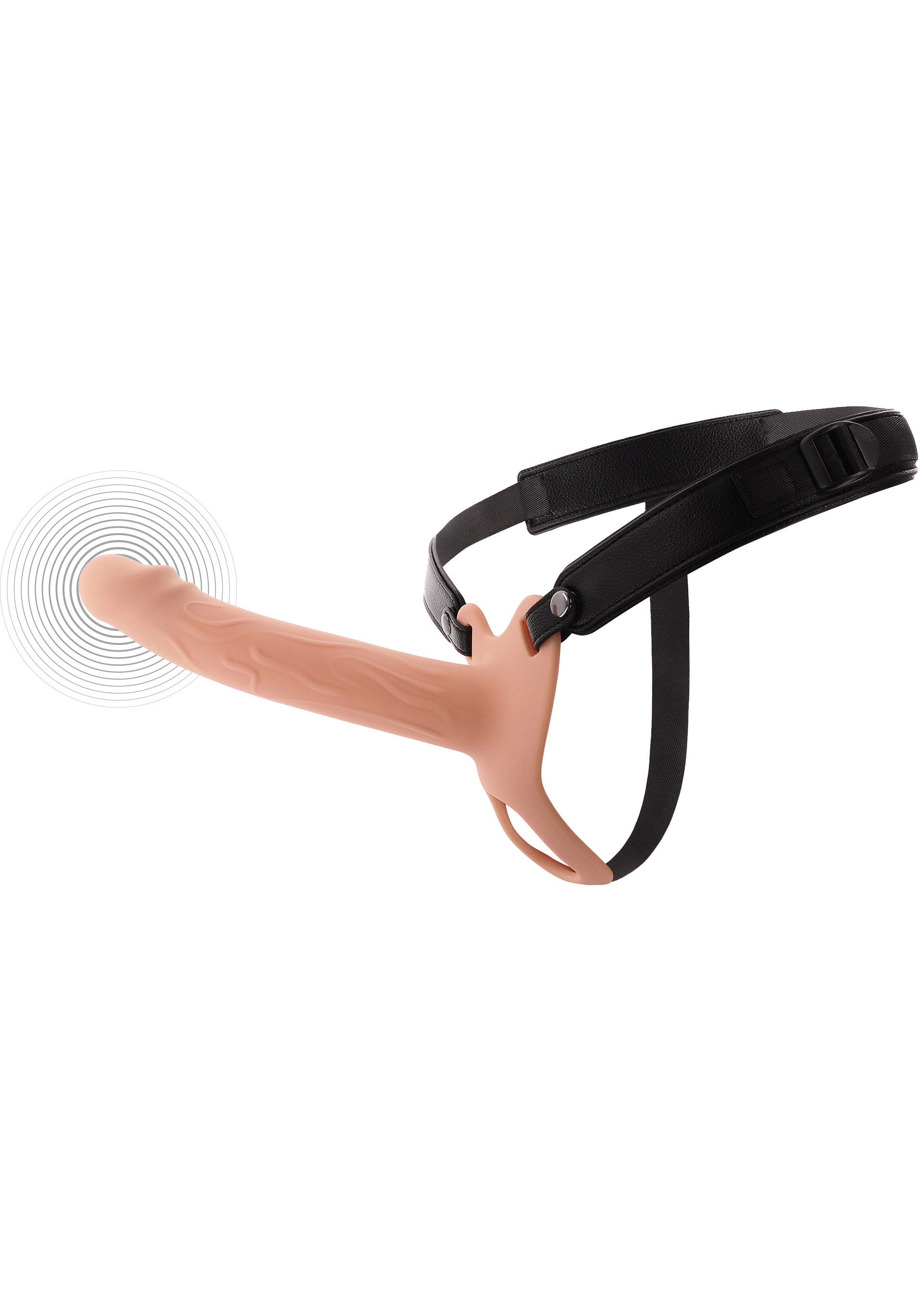Hidden Desire Hollow Penis Strapon Vibrating Silicone 20 cm