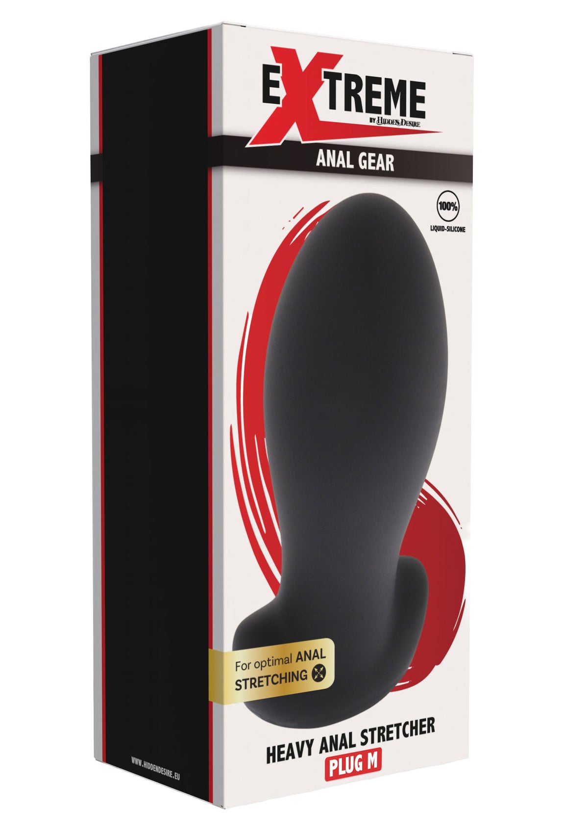 Hidden Desire Heavy Anal Stretcher Plug Liquid Silicone M