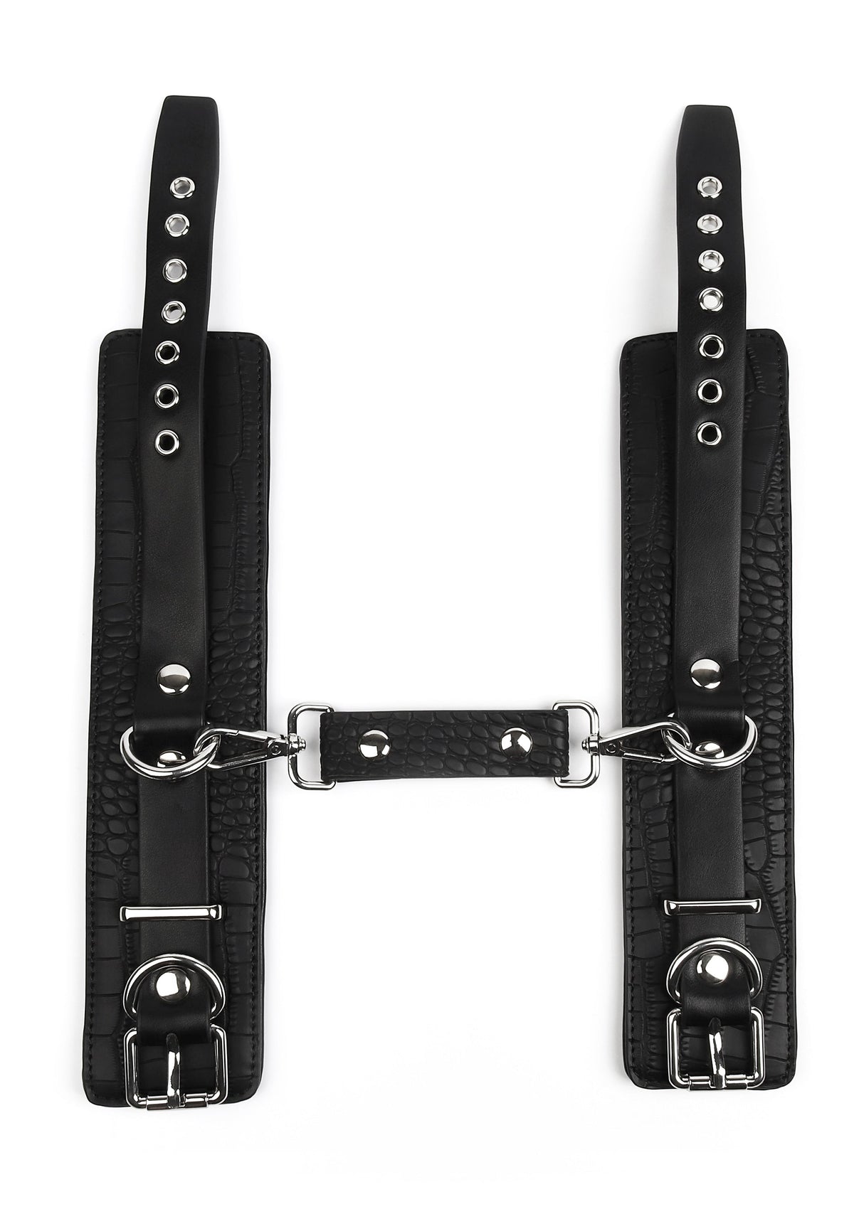 Avanza Croc-Embossed Wrist Cuffs