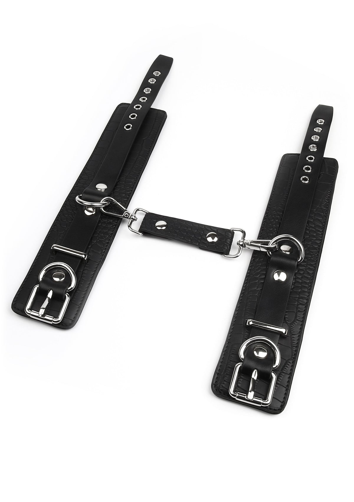 Avanza Croc-Embossed Wrist Cuffs