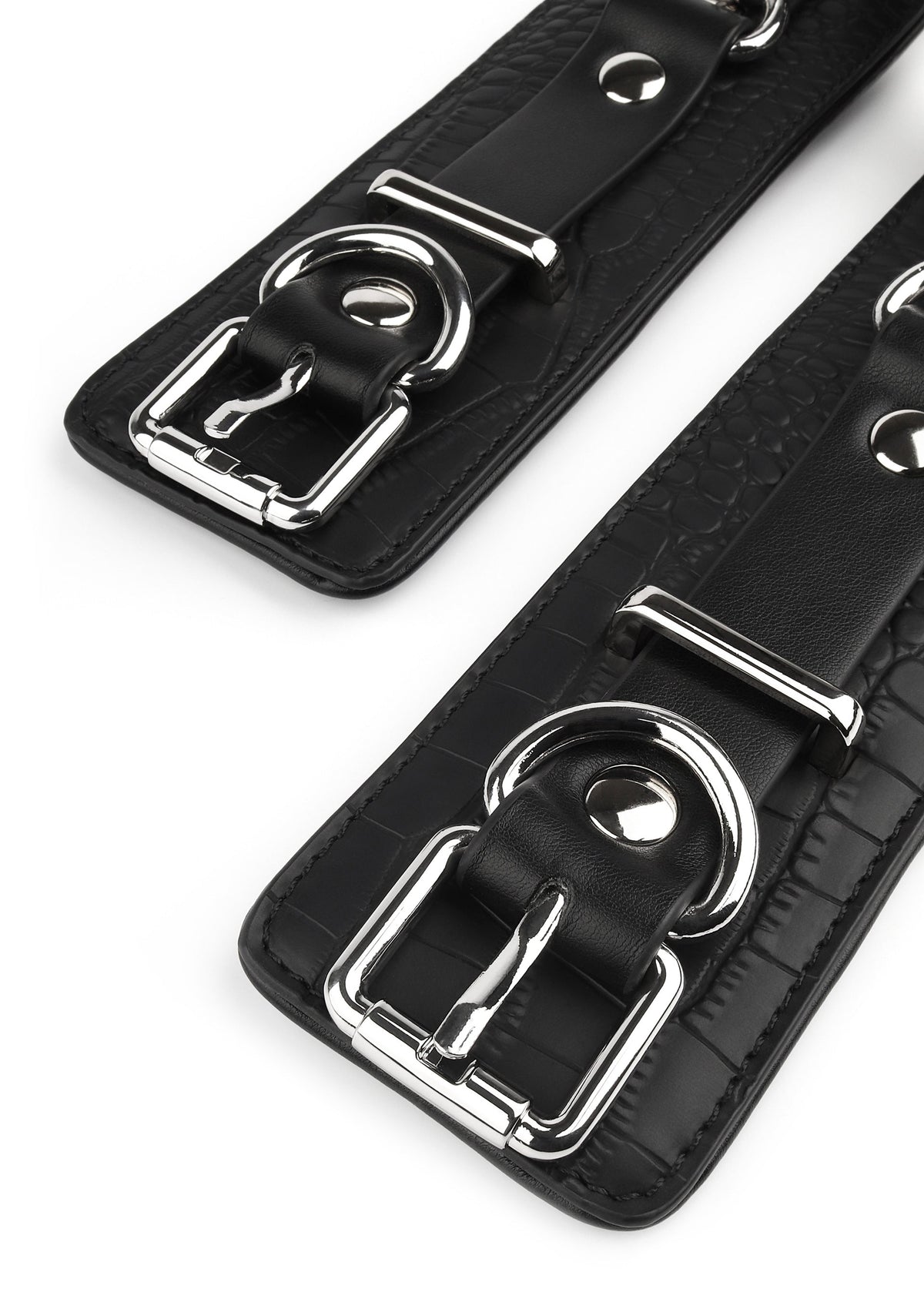 Avanza Croc-Embossed Wrist Cuffs