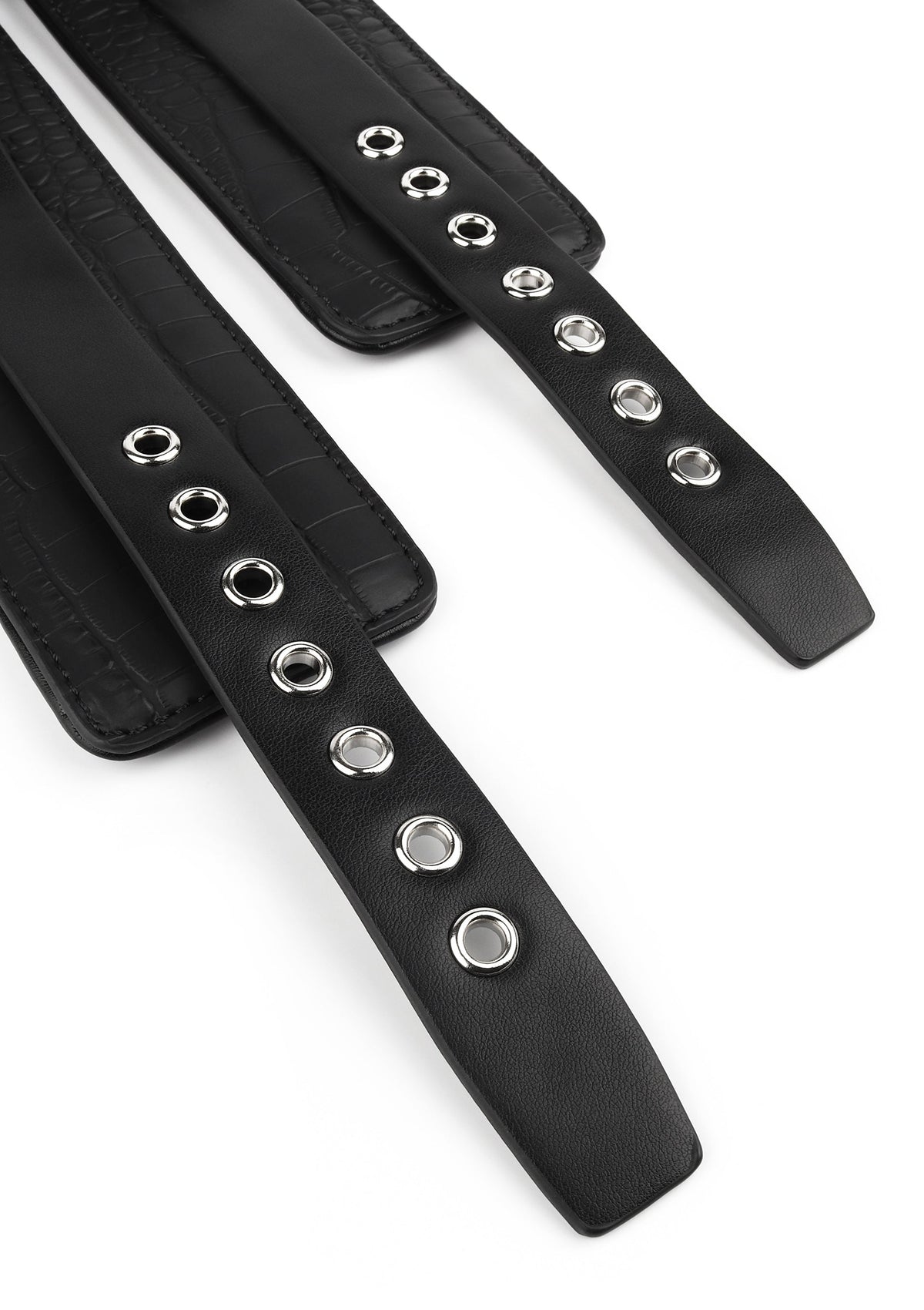 Avanza Croc-Embossed Wrist Cuffs