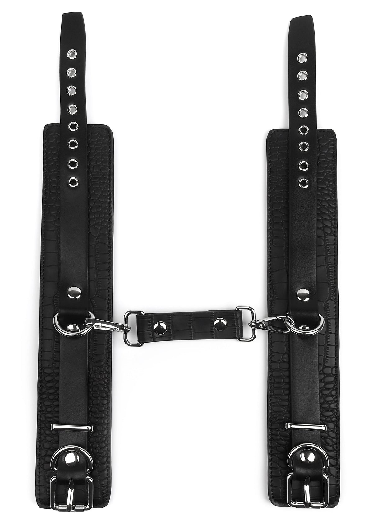 Avanza Croc-Embossed Ankle Cuffs