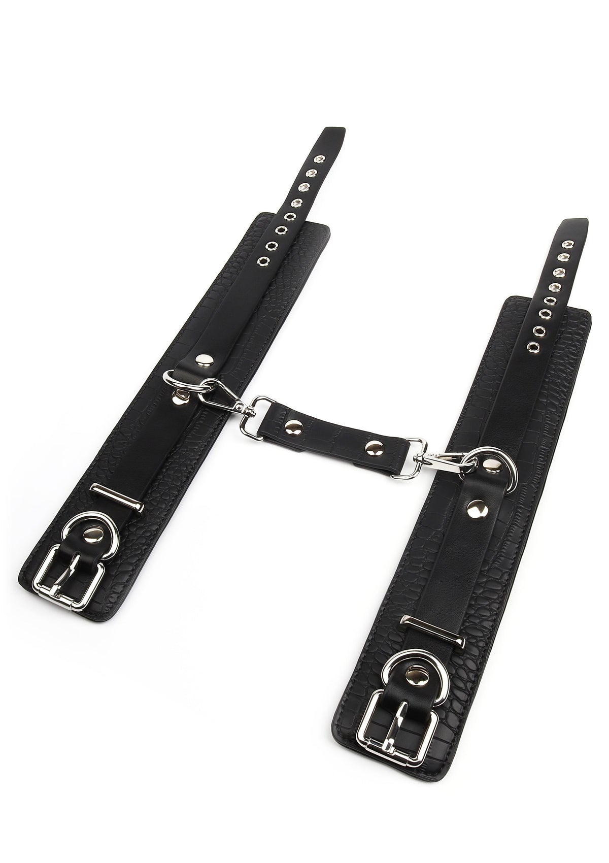 Avanza Croc-Embossed Ankle Cuffs