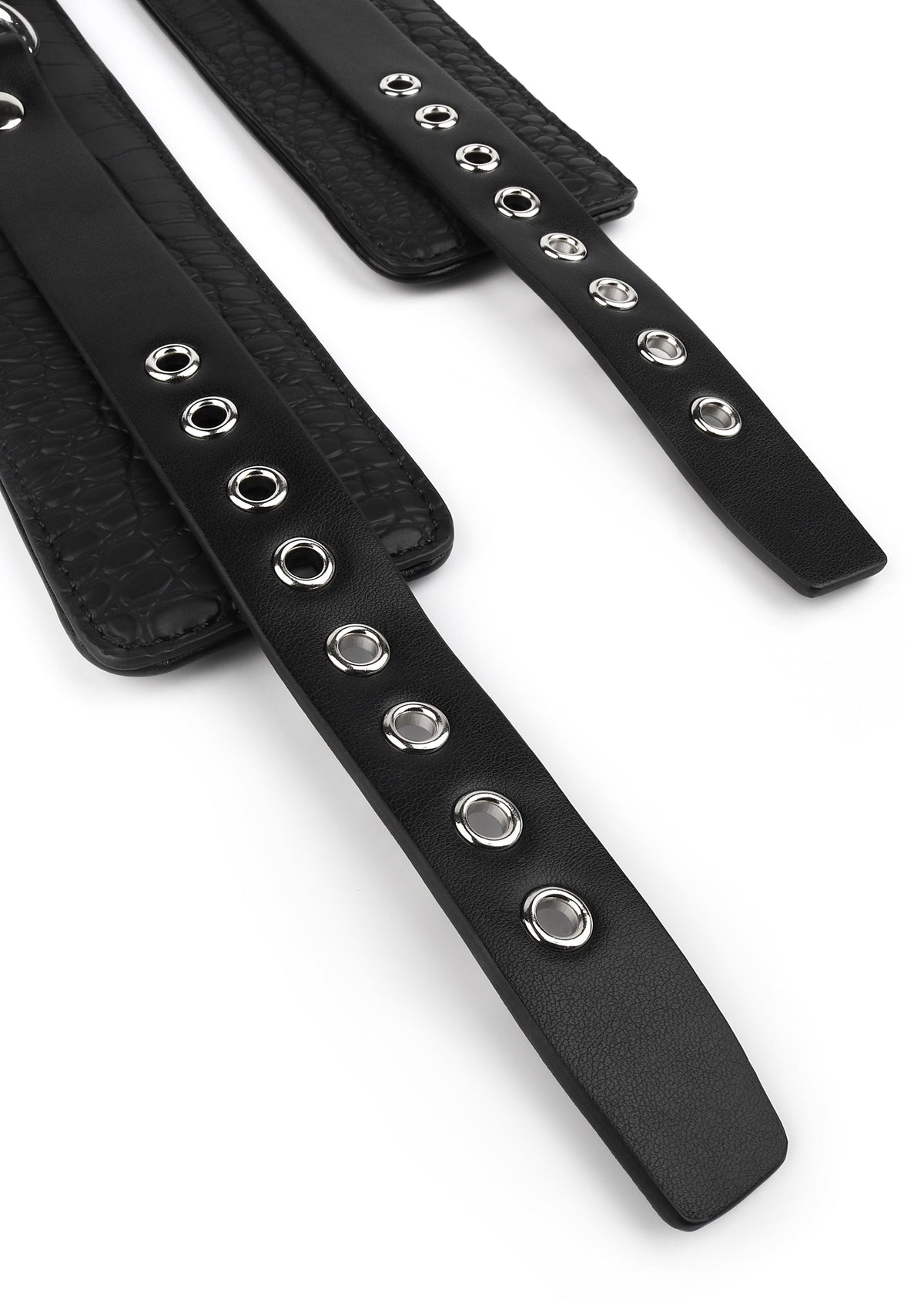 Avanza Croc-Embossed Ankle Cuffs