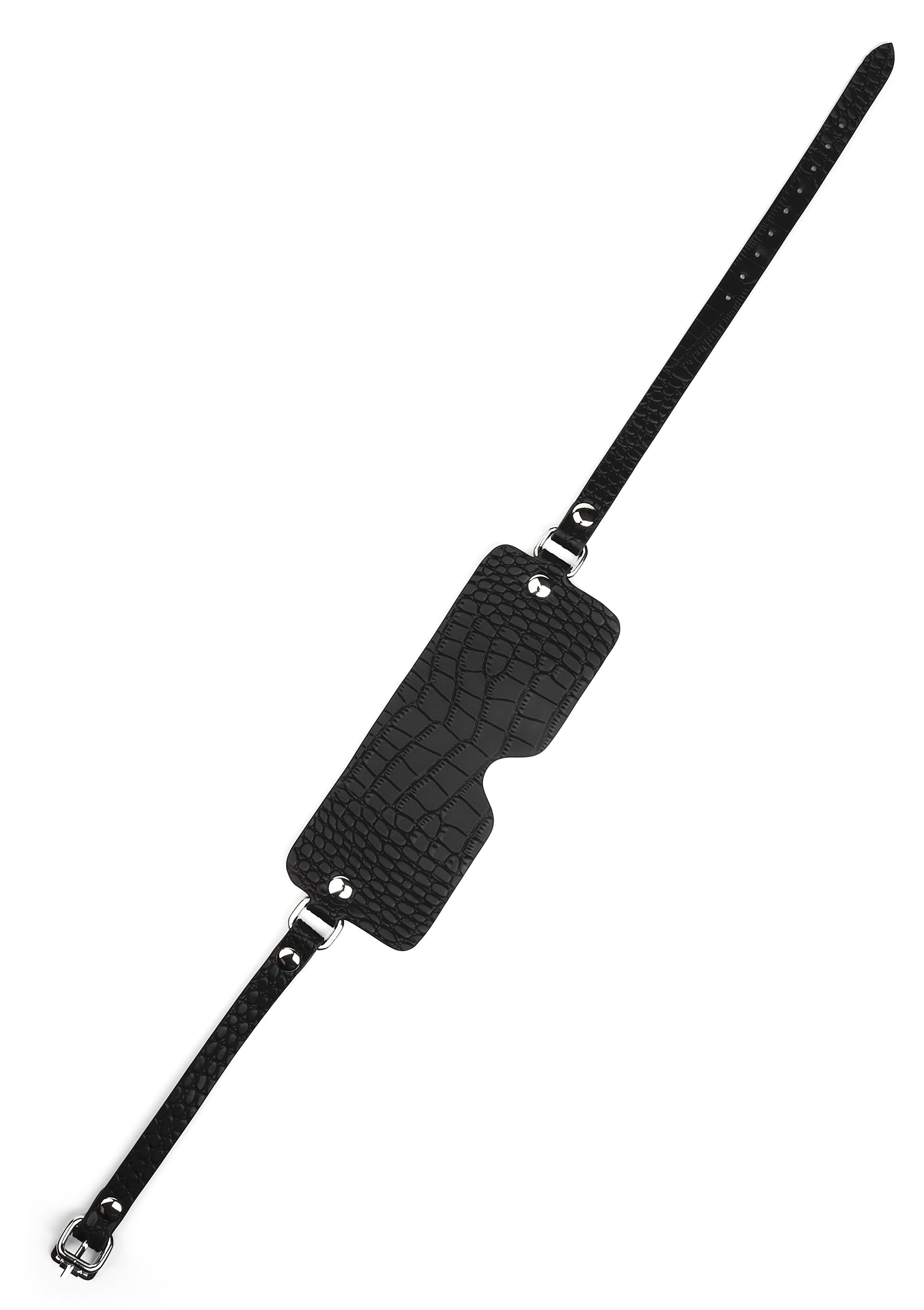 Avanza Croc-Embossed Blindfold