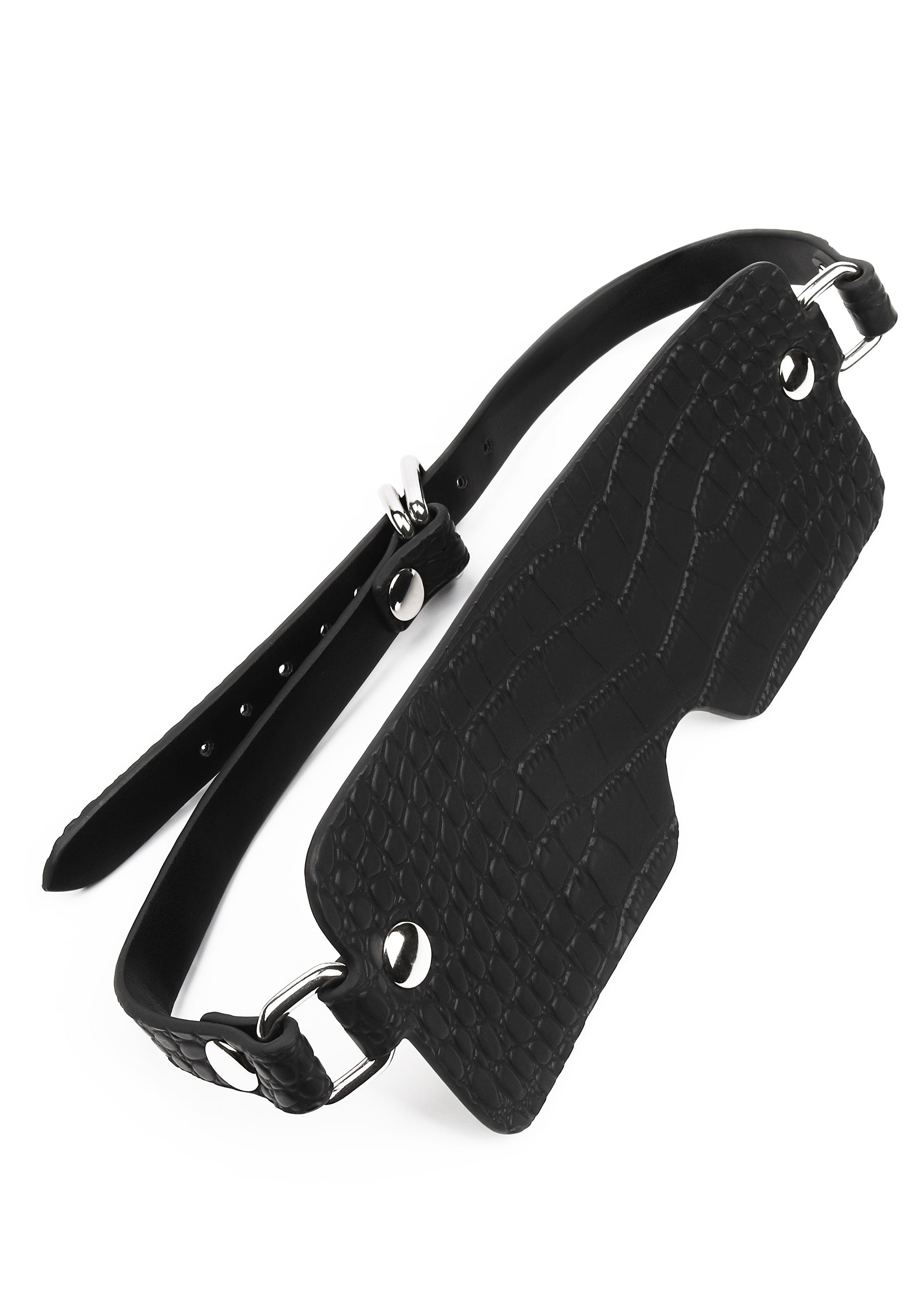 Avanza Croc-Embossed Blindfold