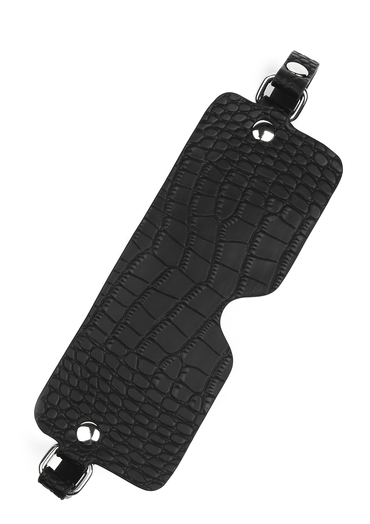 Avanza Croc-Embossed Blindfold