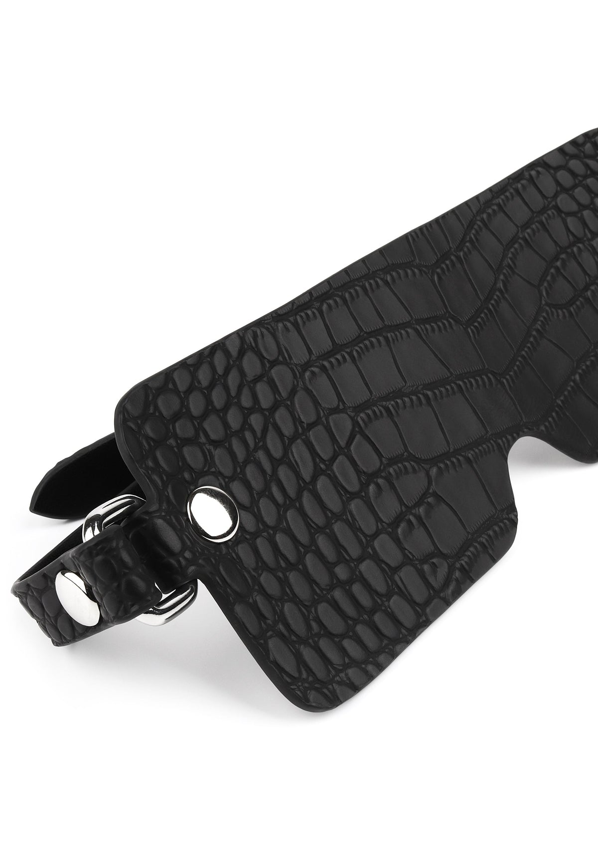 Avanza Croc-Embossed Blindfold