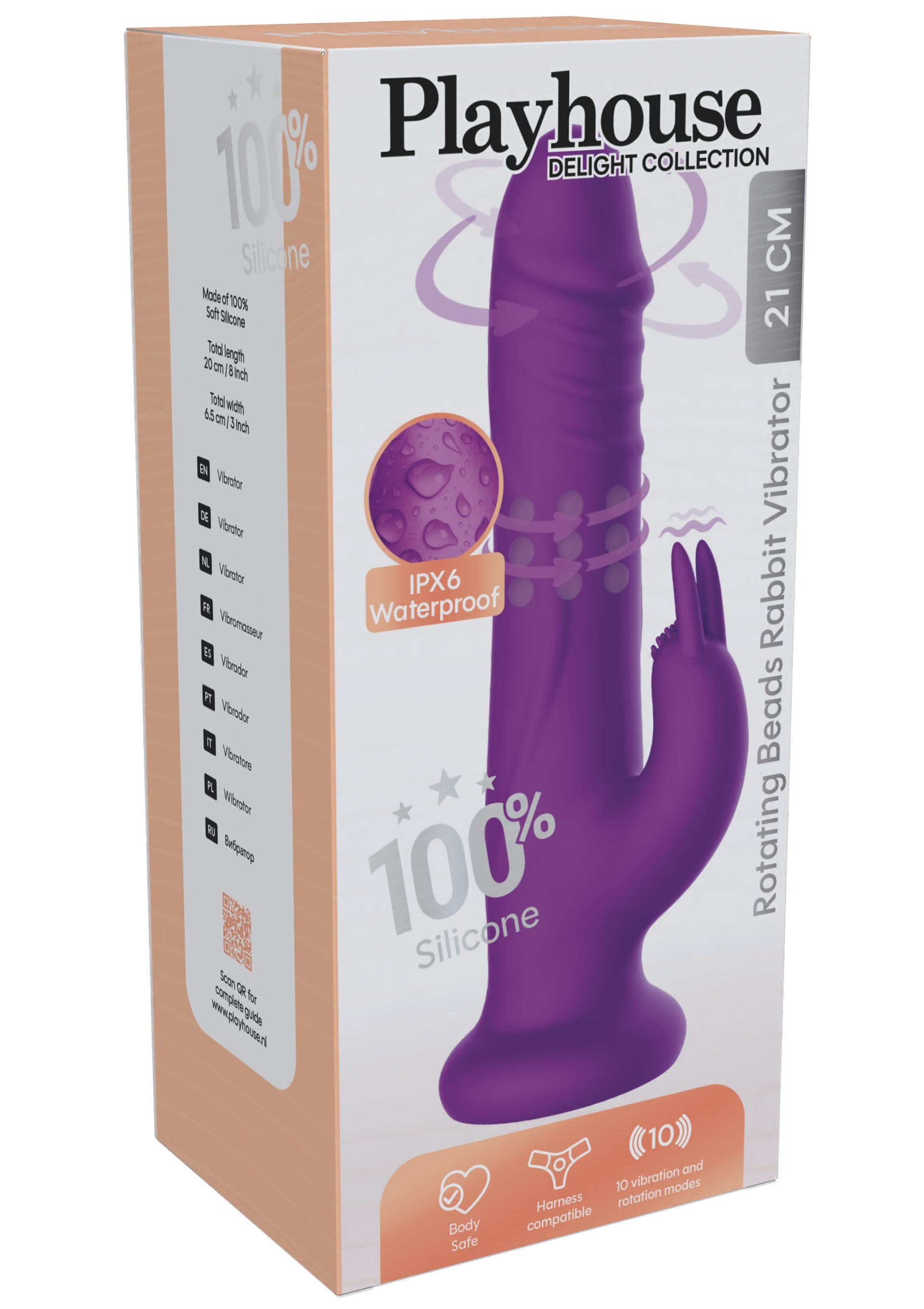 Playhouse Rotating Beads Rabbit Vibrator