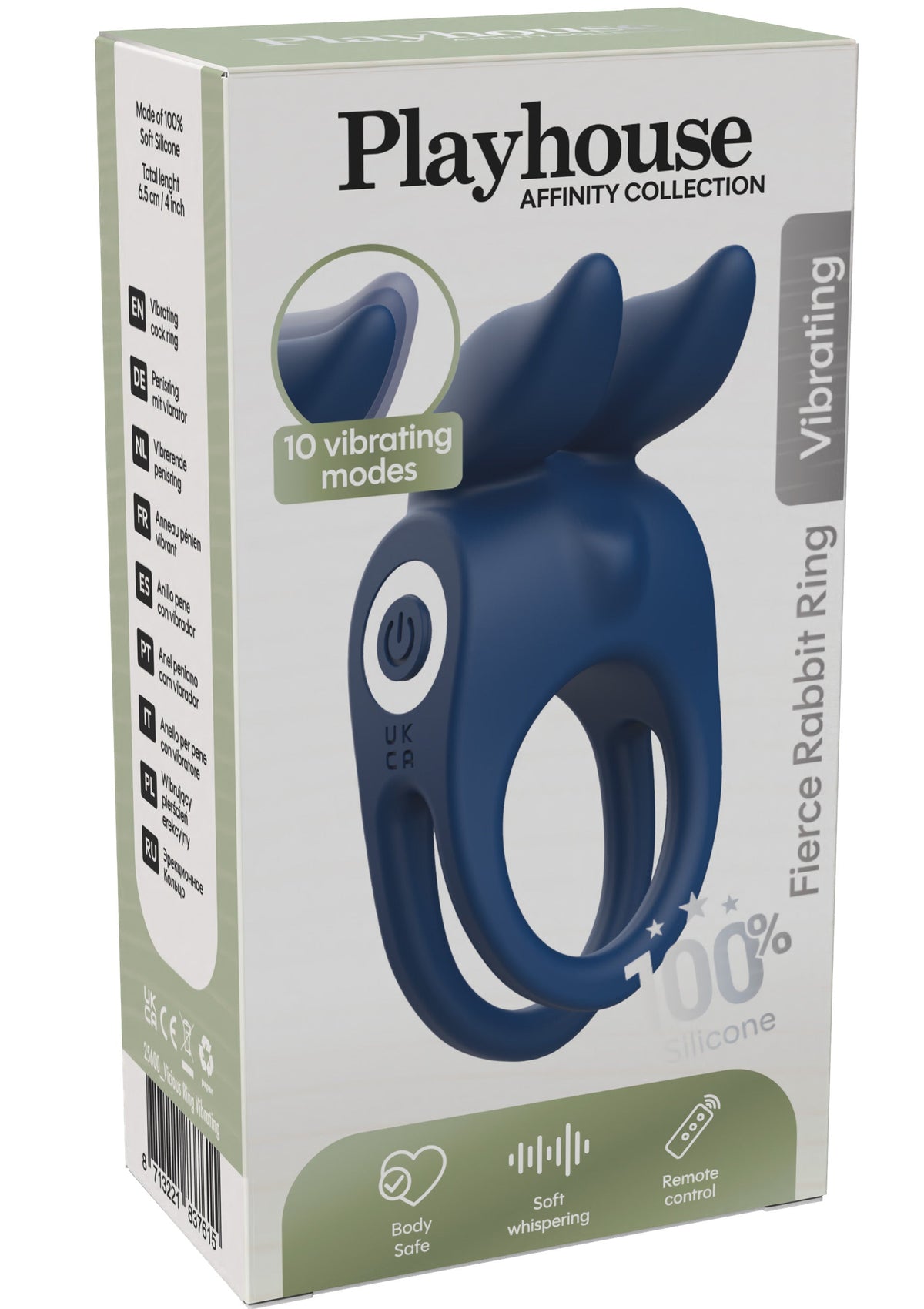 Playhouse Fierce Rabbit Ring Vibrating + Remote