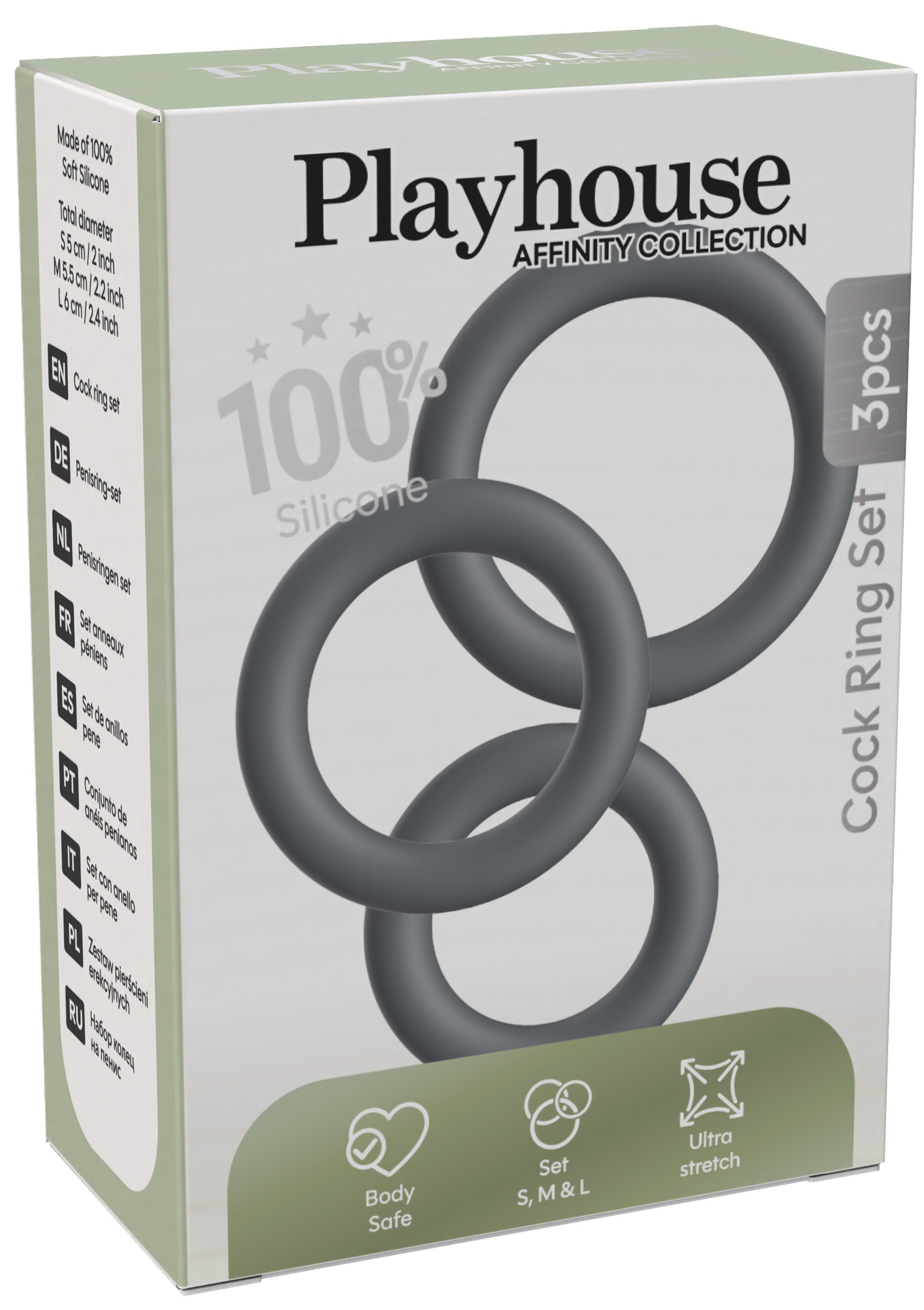Playhouse Cock Ring Set 3pcs