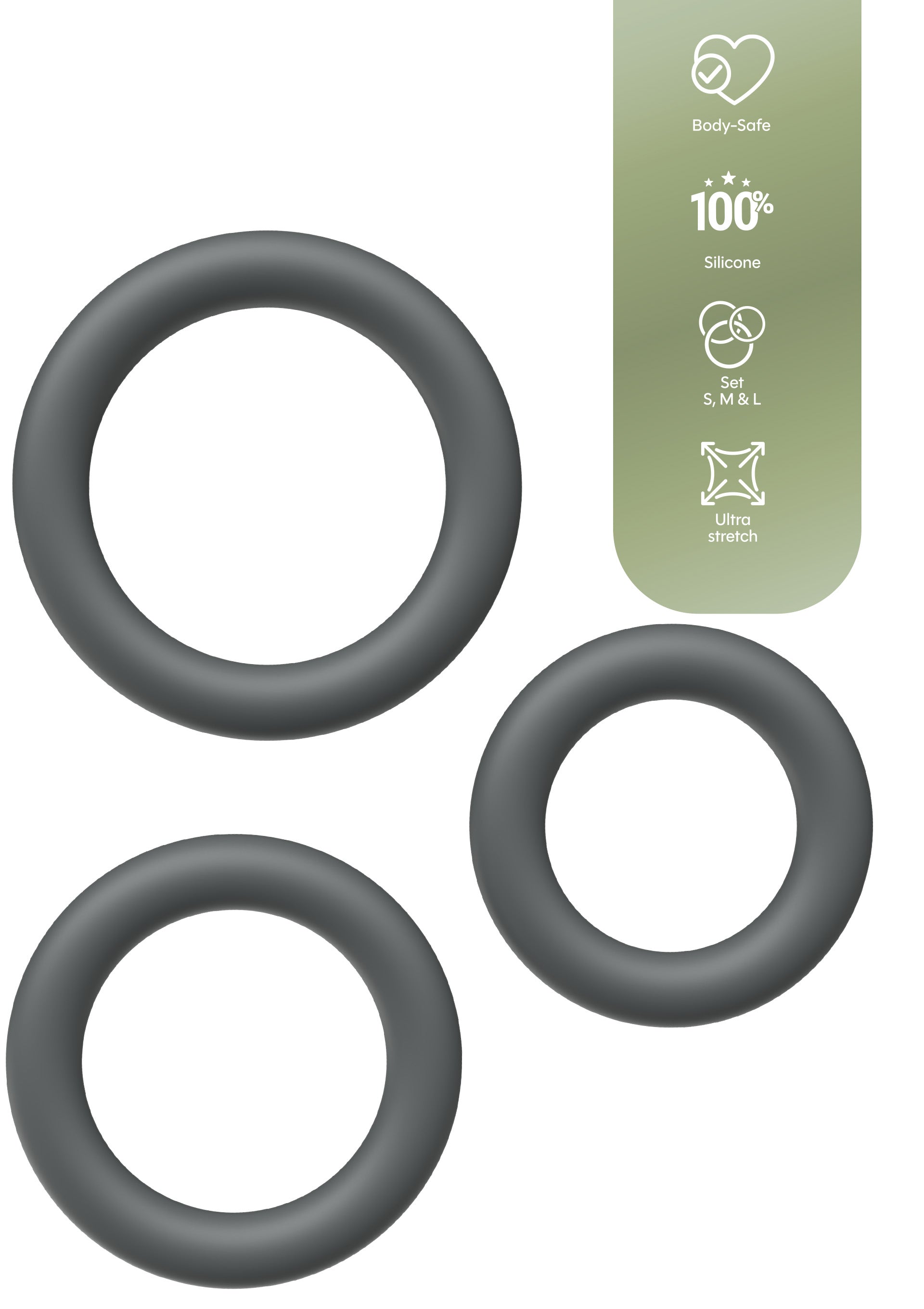 Playhouse Cock Ring Set 3pcs