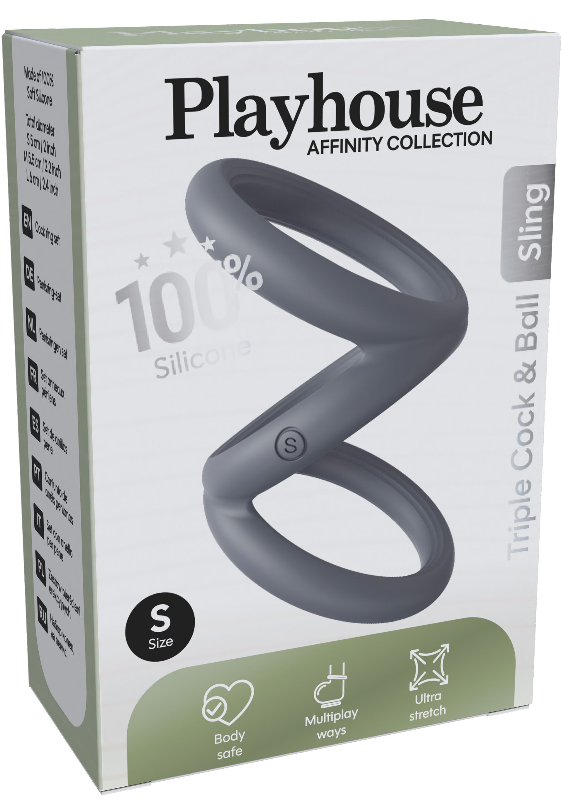 Playhouse Triple Cock & Ball Sling Small