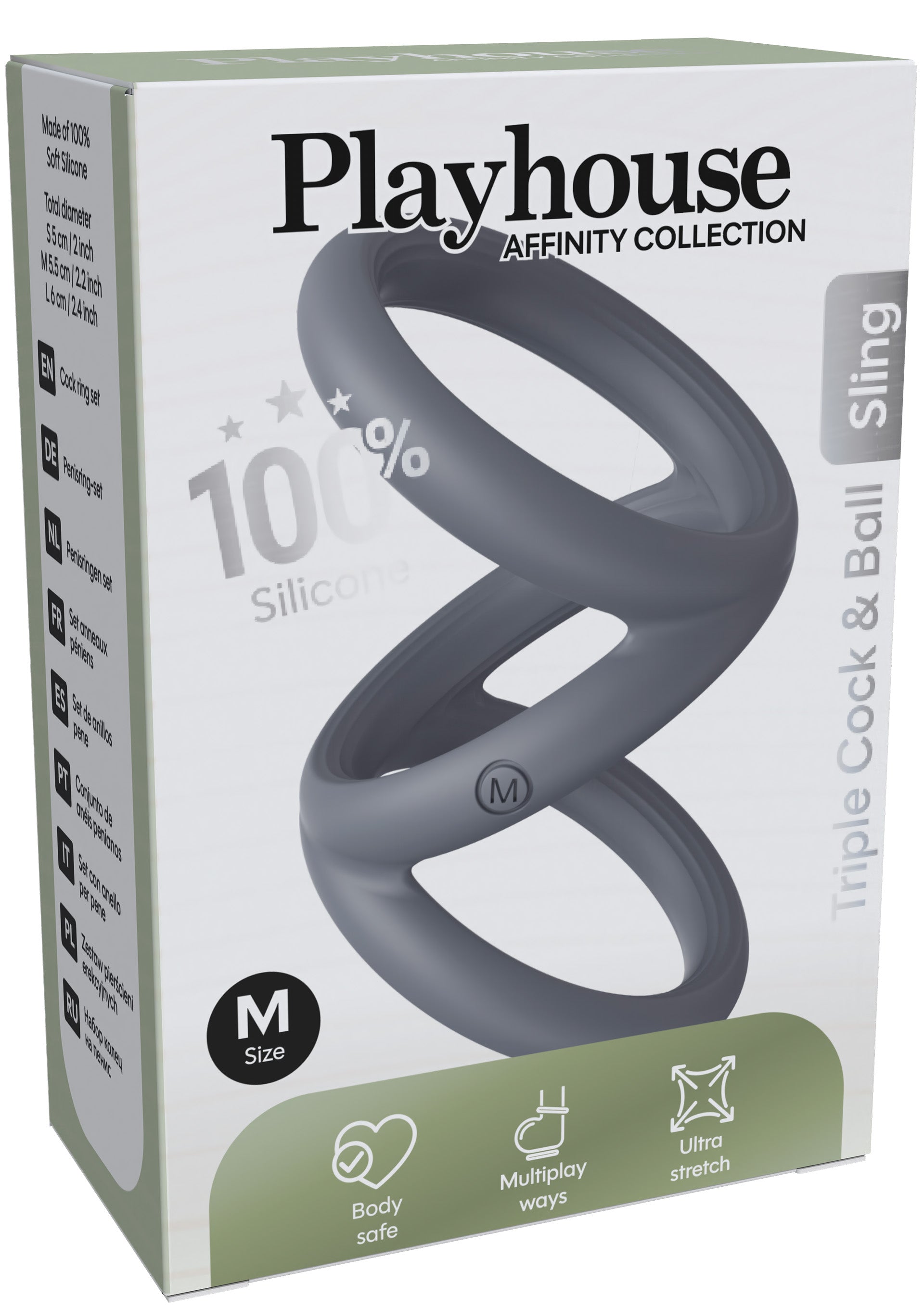 Playhouse Triple Cock & Ball Sling Medium