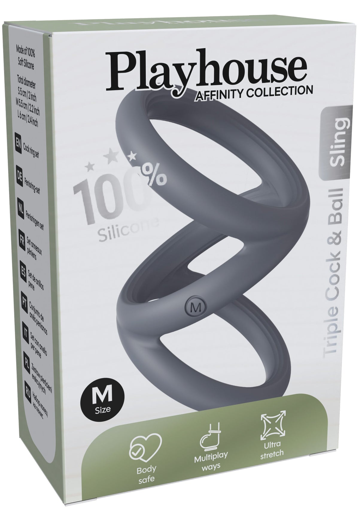 Playhouse Triple Cock & Ball Sling Medium