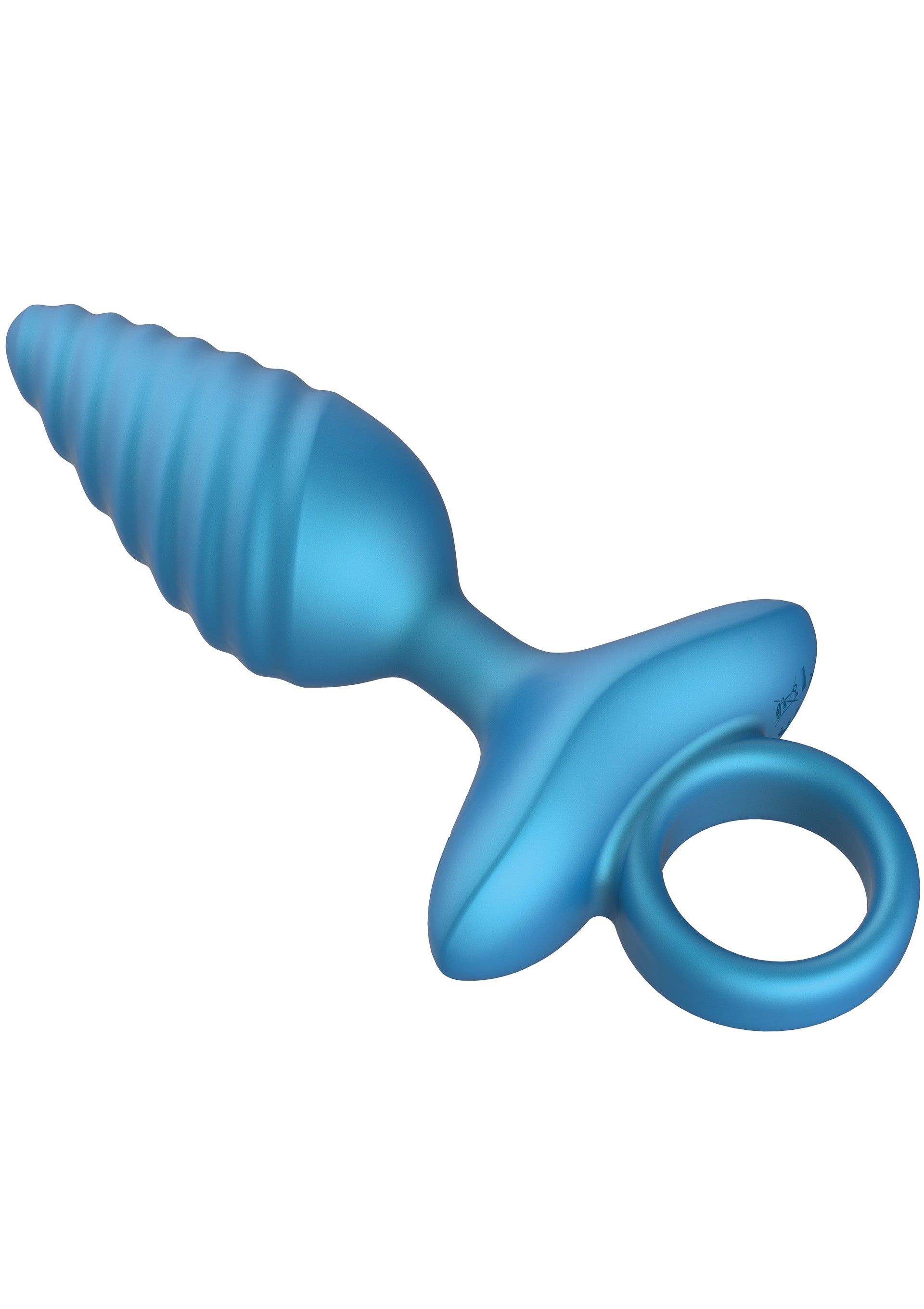 Playhouse Ribbed Anal Plug Vibrating + Remote