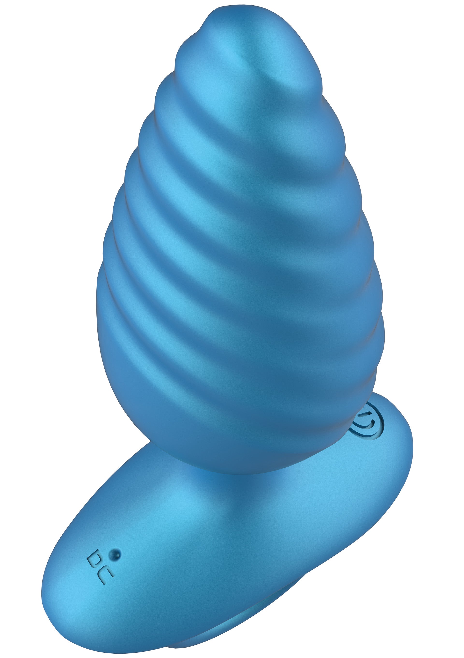 Playhouse Ribbed Anal Plug Vibrating + Remote