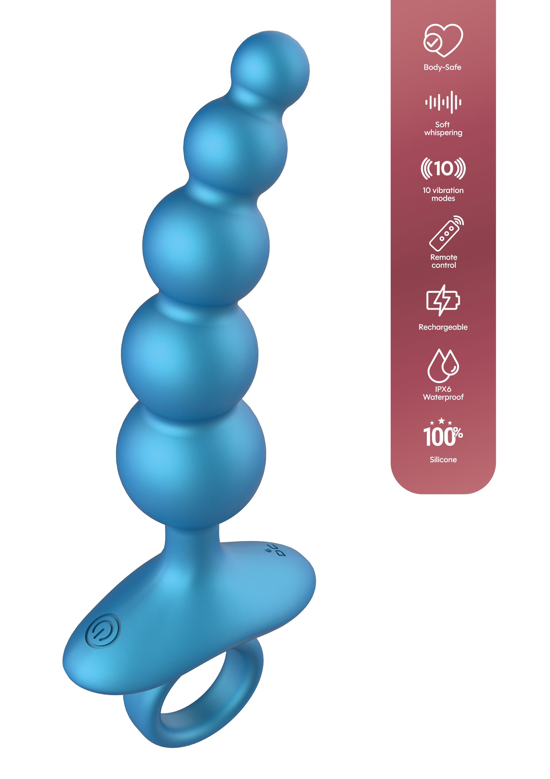 Playhouse 5 Balls Anal Plug Vibrating + Remote