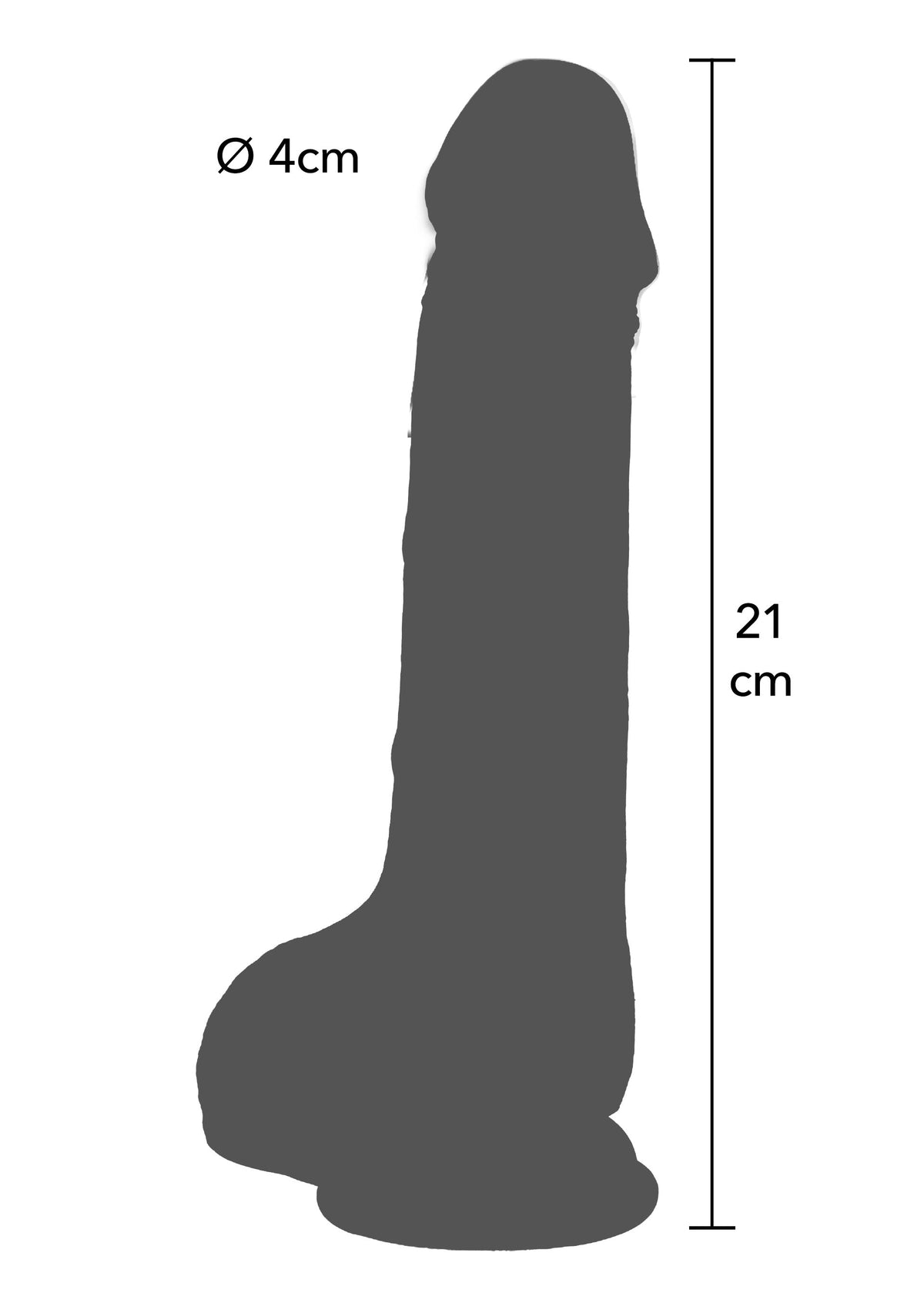 Playhouse Sliding Skin Vibrating Dildo Silicone L