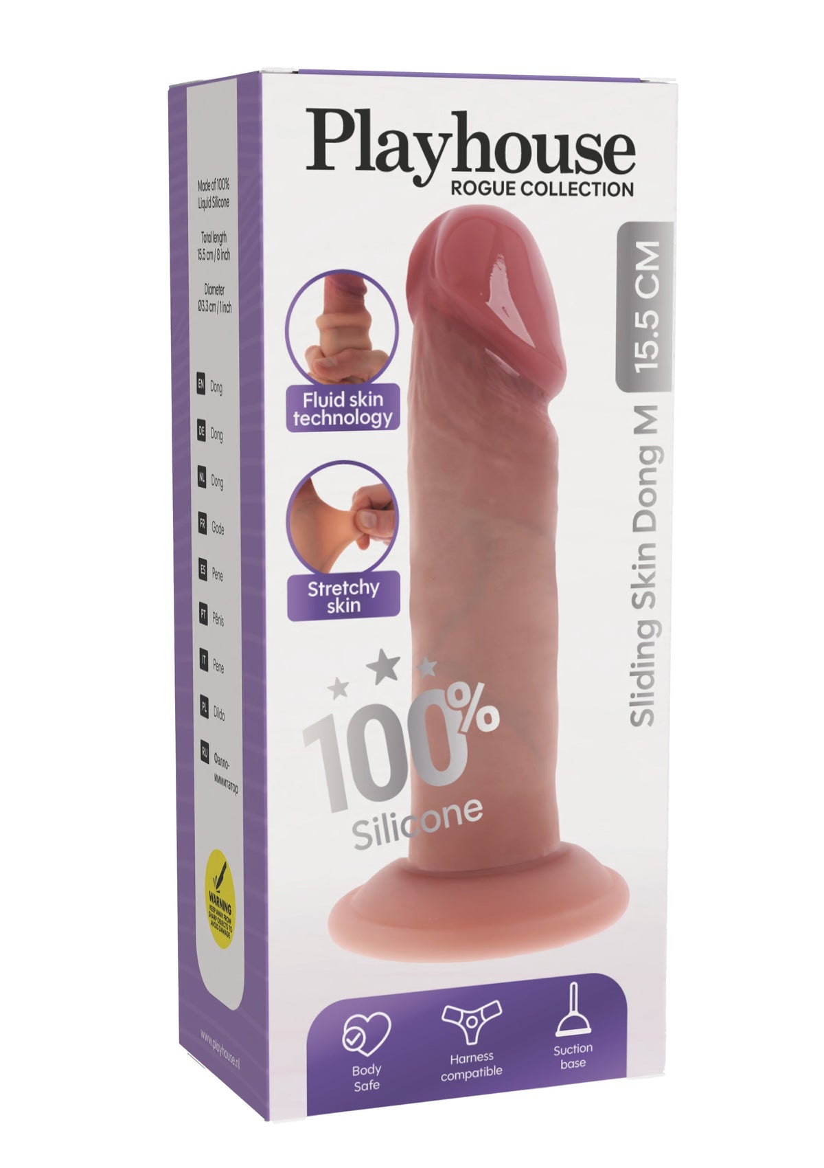 Playhouse Sliding Skin Dong Silicone M