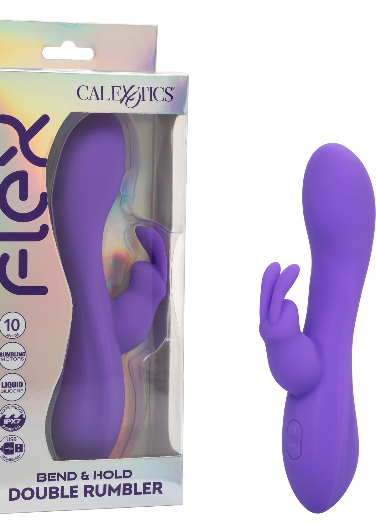 CalExotics Bend & Hold Double Rumbler Vibrator