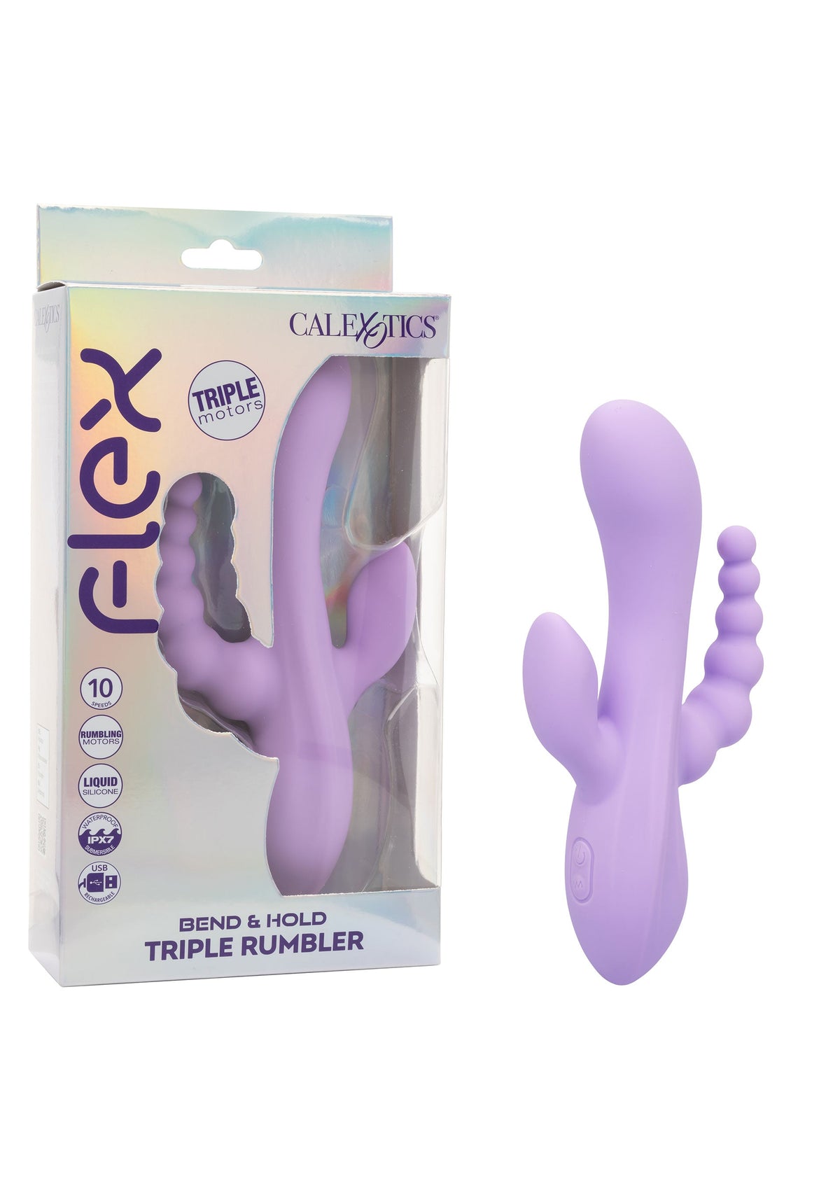 CalExotics Bend & Hold Triple Rumbler Vibrator
