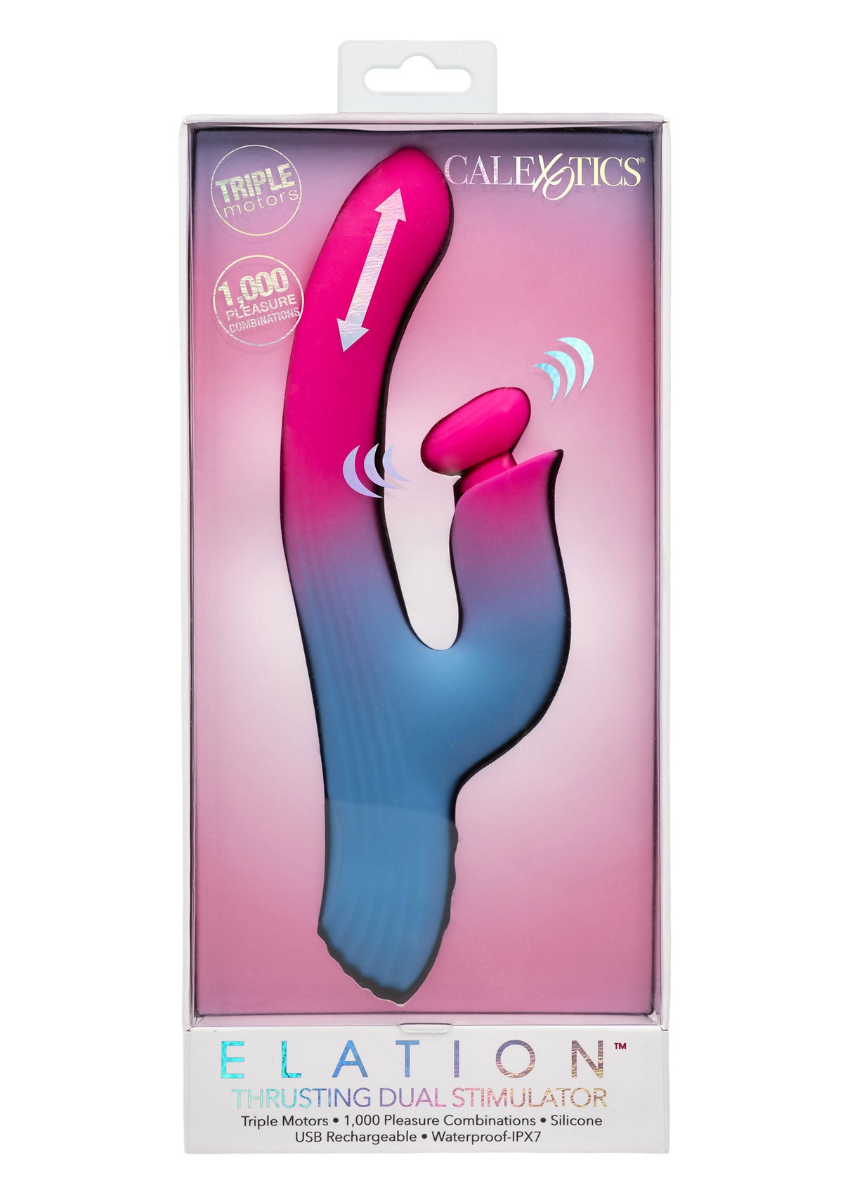 CalExotics Dual Stimulator Thrusting Vibrator