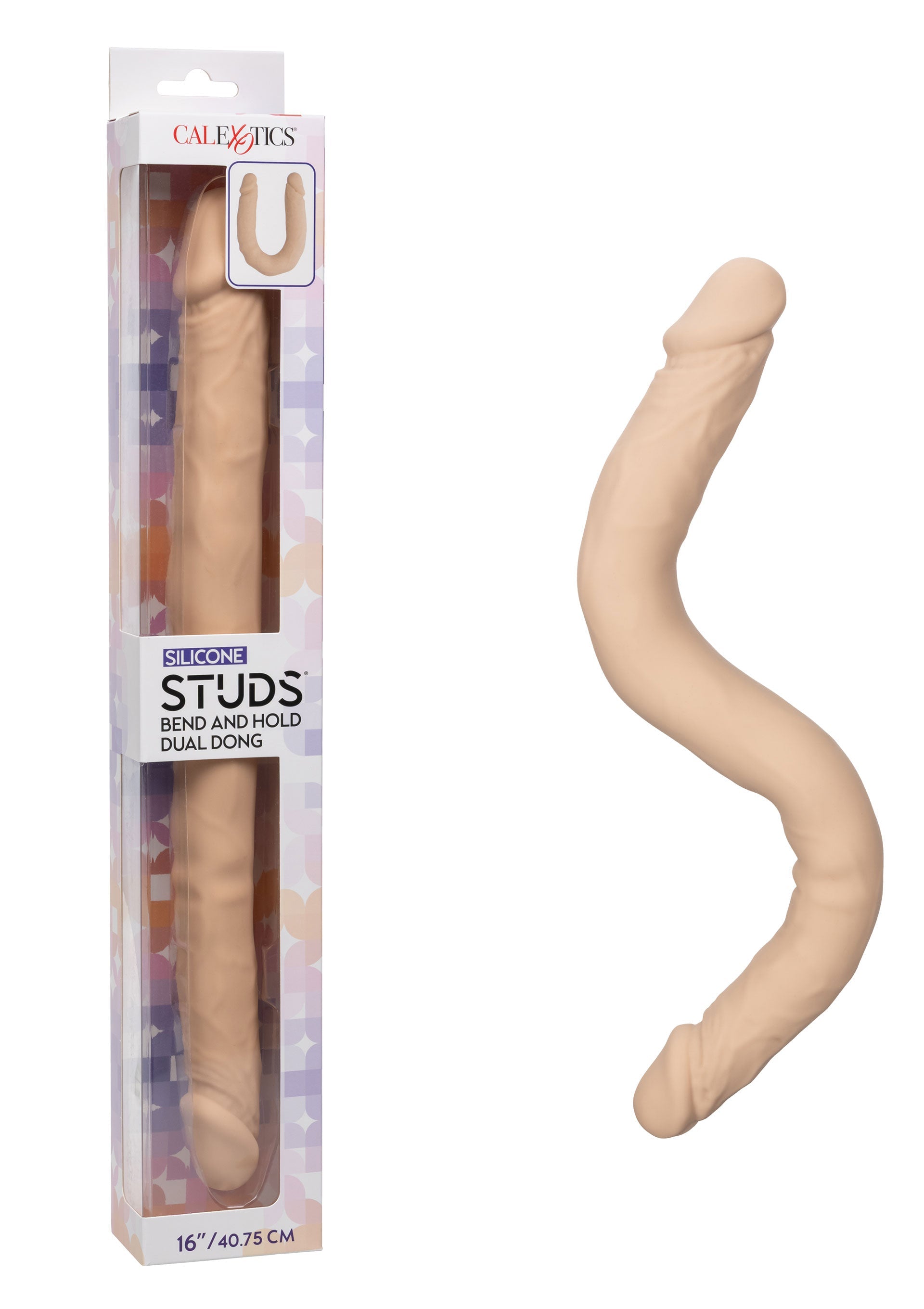 CalExotics Bend and Hold Dual Dong 40.75 cm