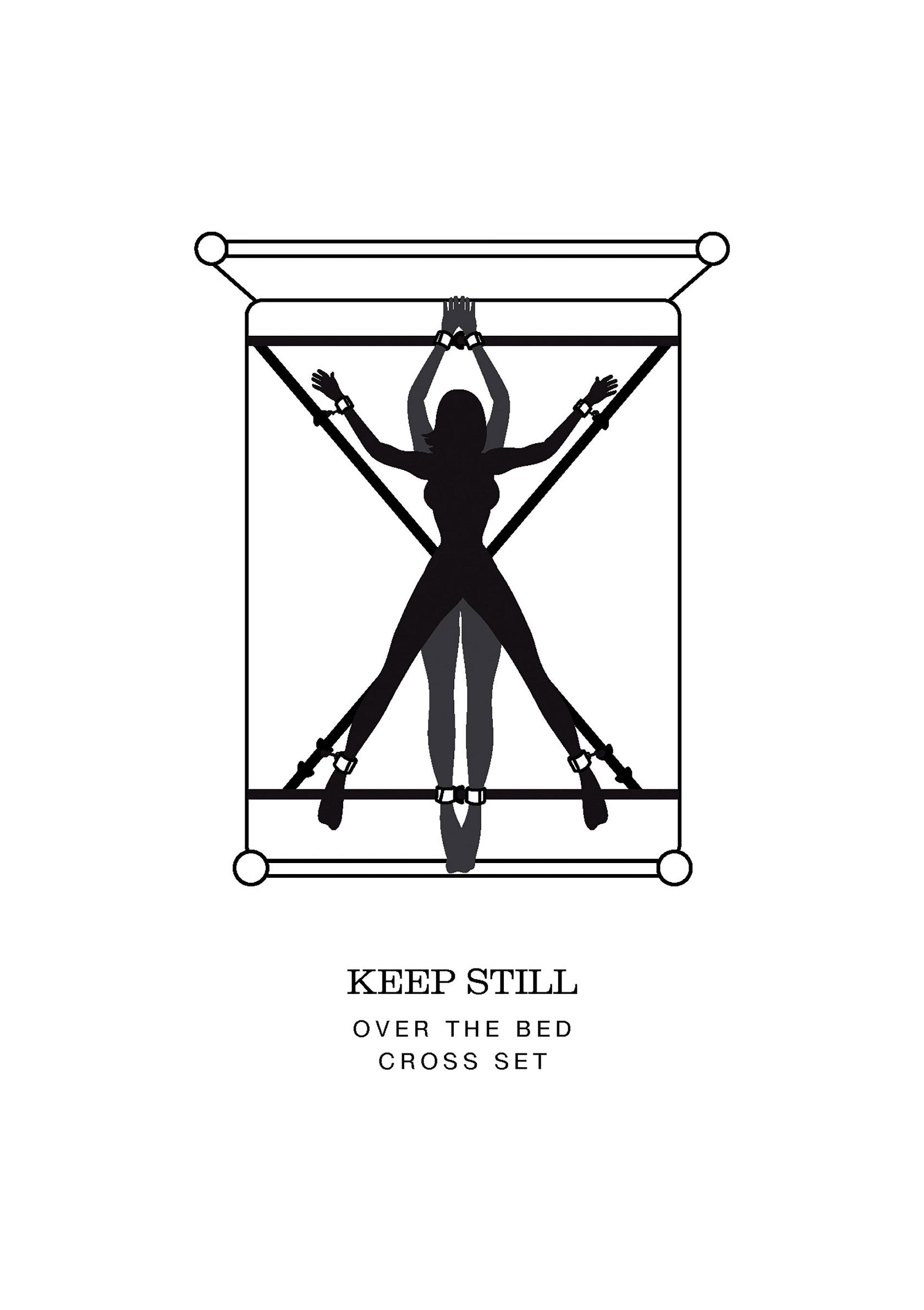 Fifty Shades of Grey Over the Bed Cross Set