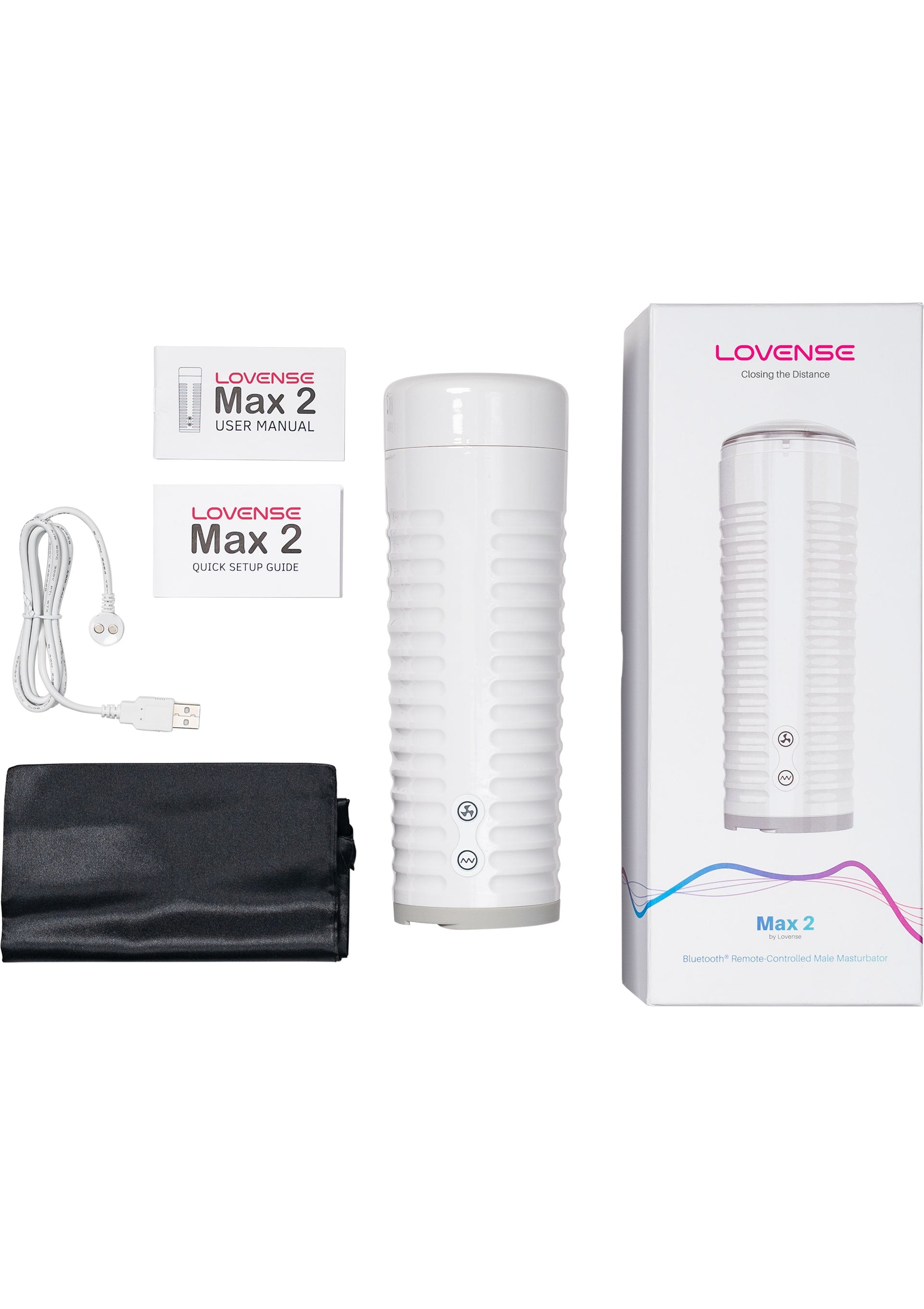 Lovense Max 2: stimulateur masculin Bluetooth pour des sensations intenses et personnalisées.; Lovense Max 2: Bluetooth masturbator voor mannen, voor intense, aanpasbare sensaties.; Lovense Max 2: Bluetooth male masturbator for intense, customizable sensations.
