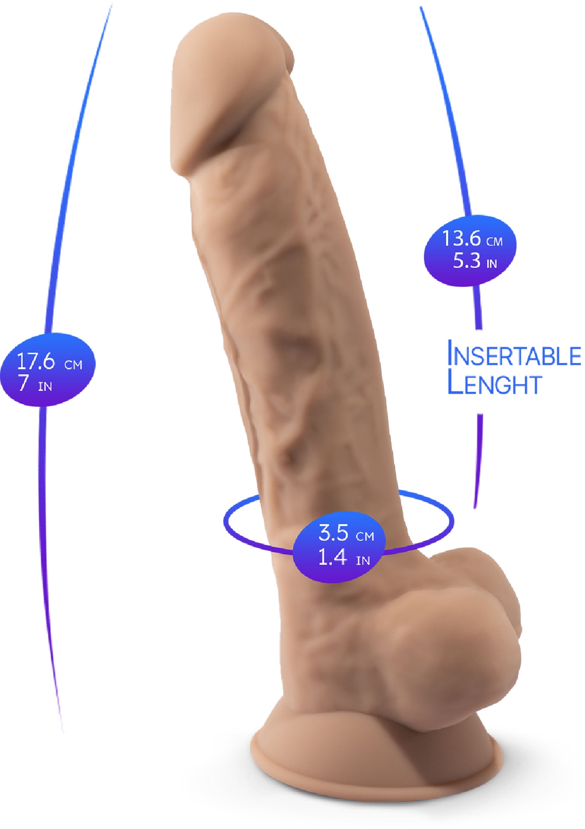 Silex-D Dildo Model 7 inch