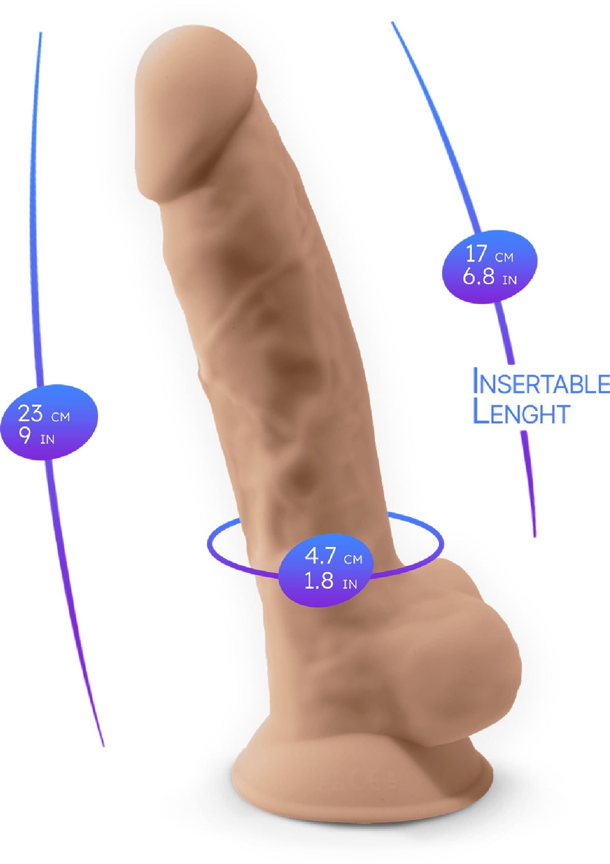 Silex-D Dildo Model 9 inch