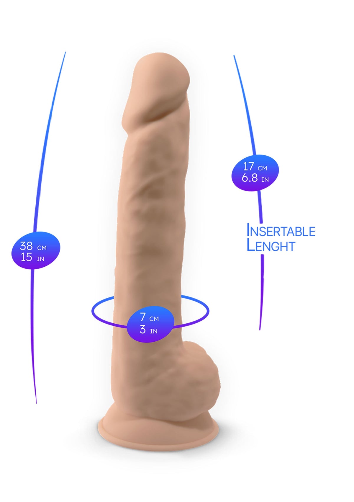 Silex-D Dildo Model 15 inch