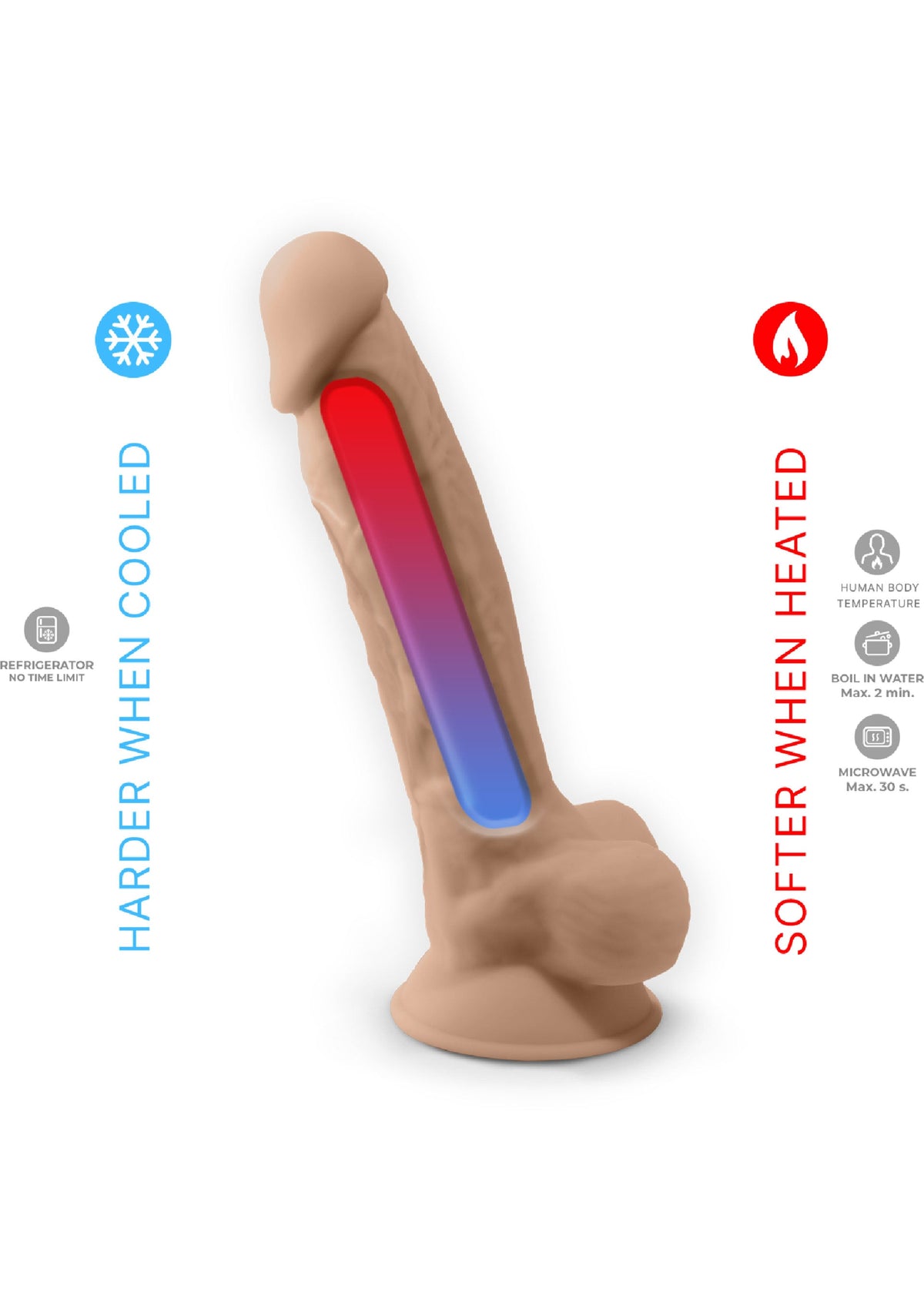 Silex-D Dildo Vibrating Model 8 inch