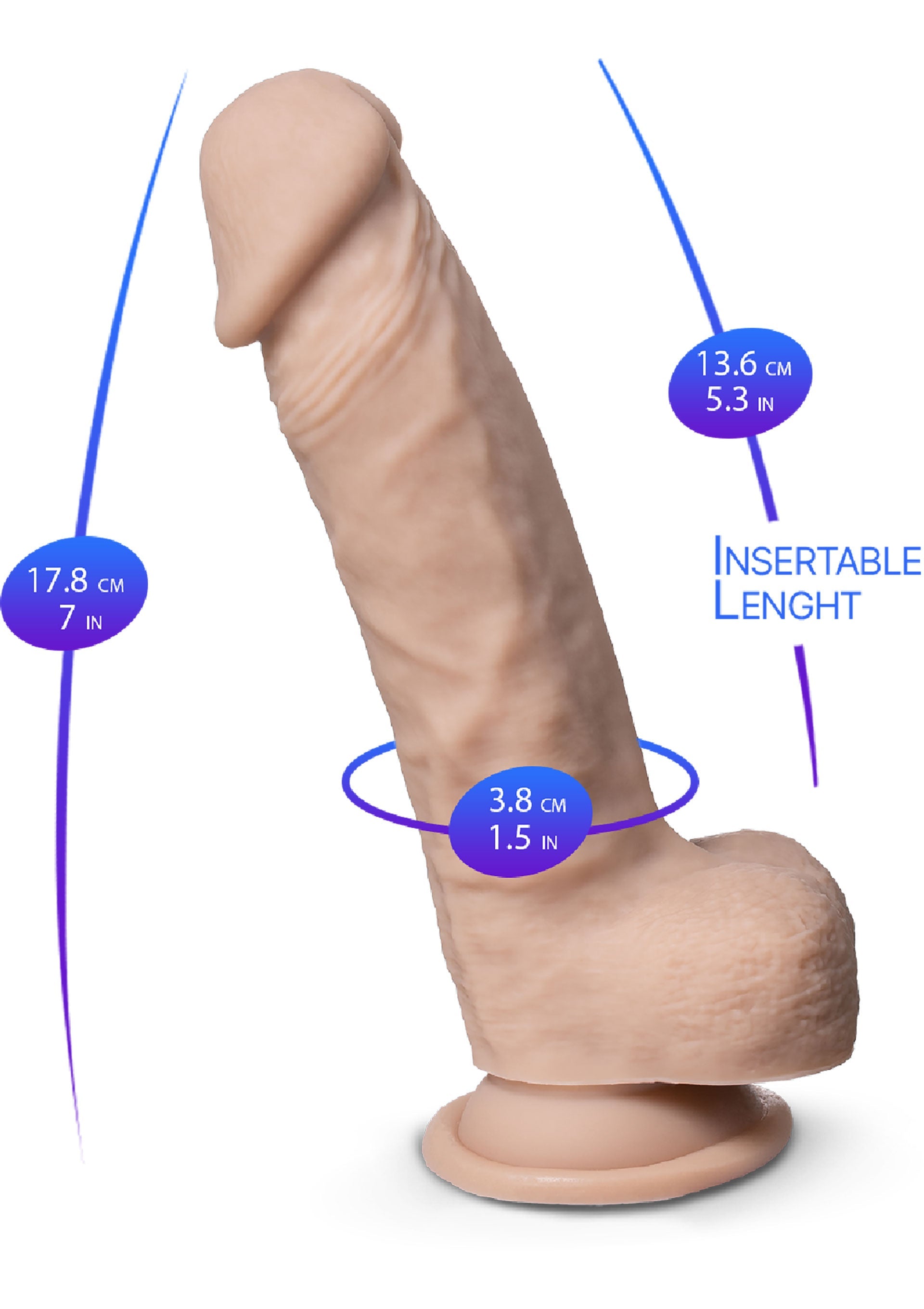 Silex-D Real Skin Dildo Model 1 - 7 inch
