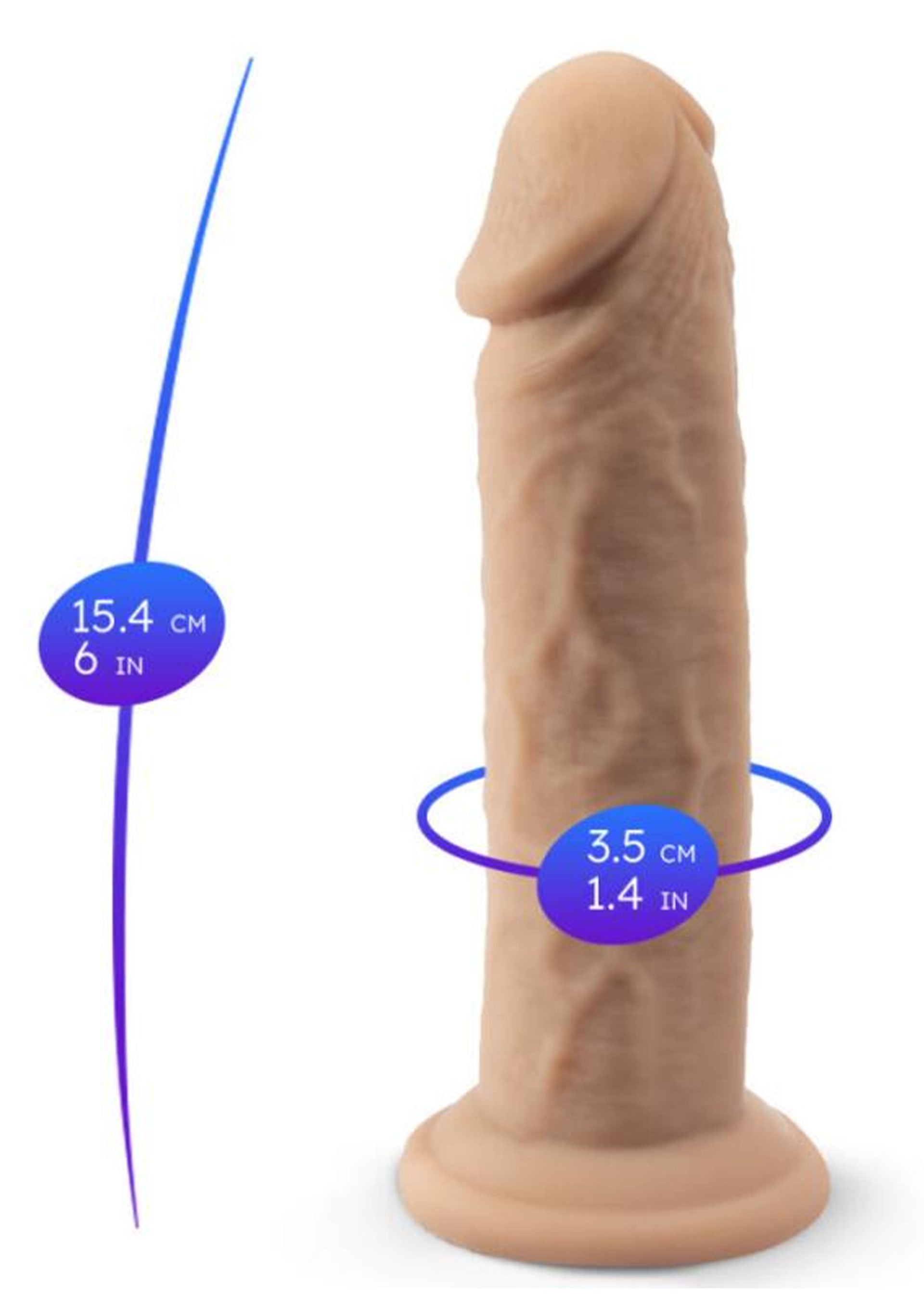 Silex-D Real Skin Dildo Model 2 (6 inch)
