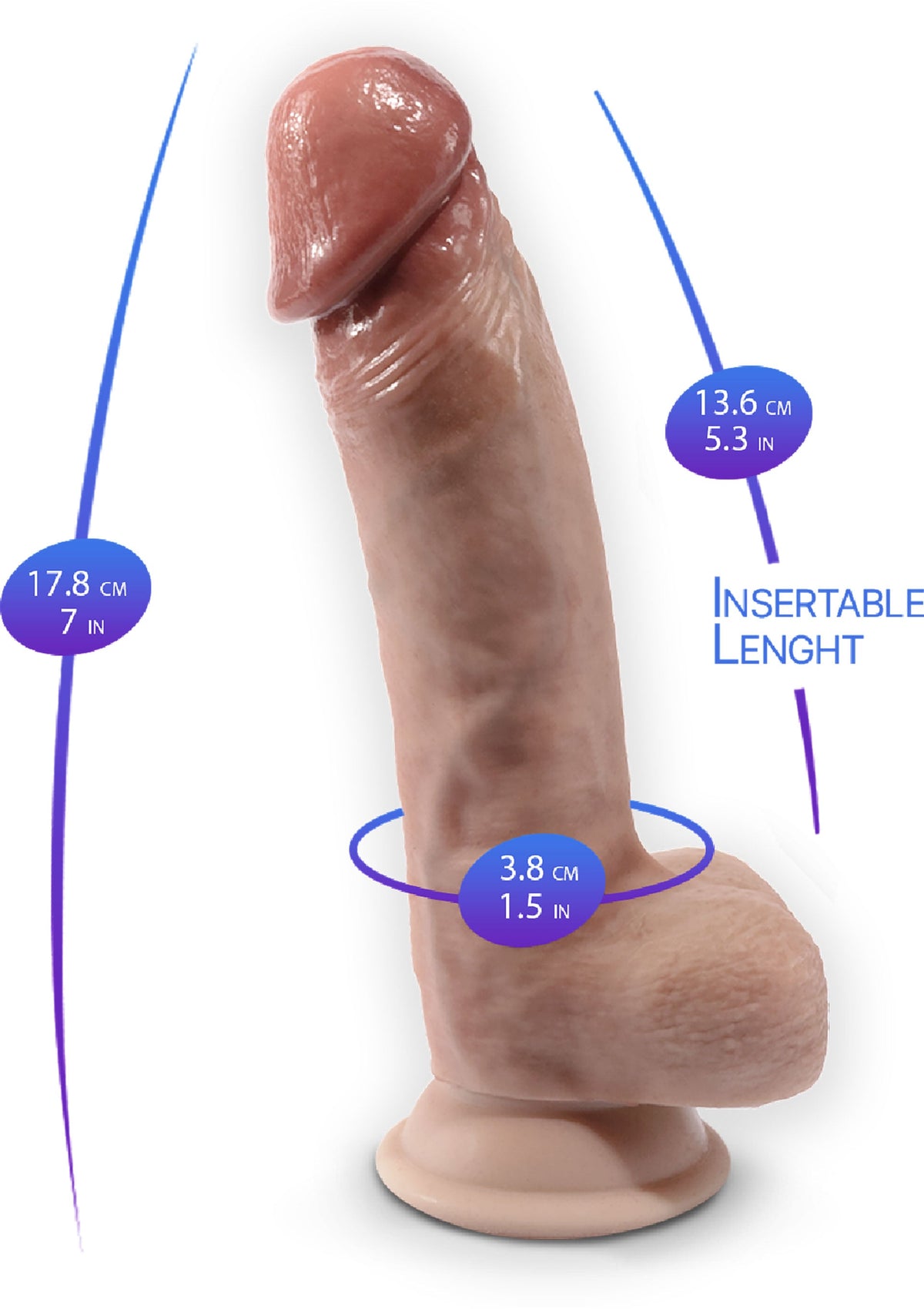 Silex-D Premium Dildo Model 1 - 7 inch
