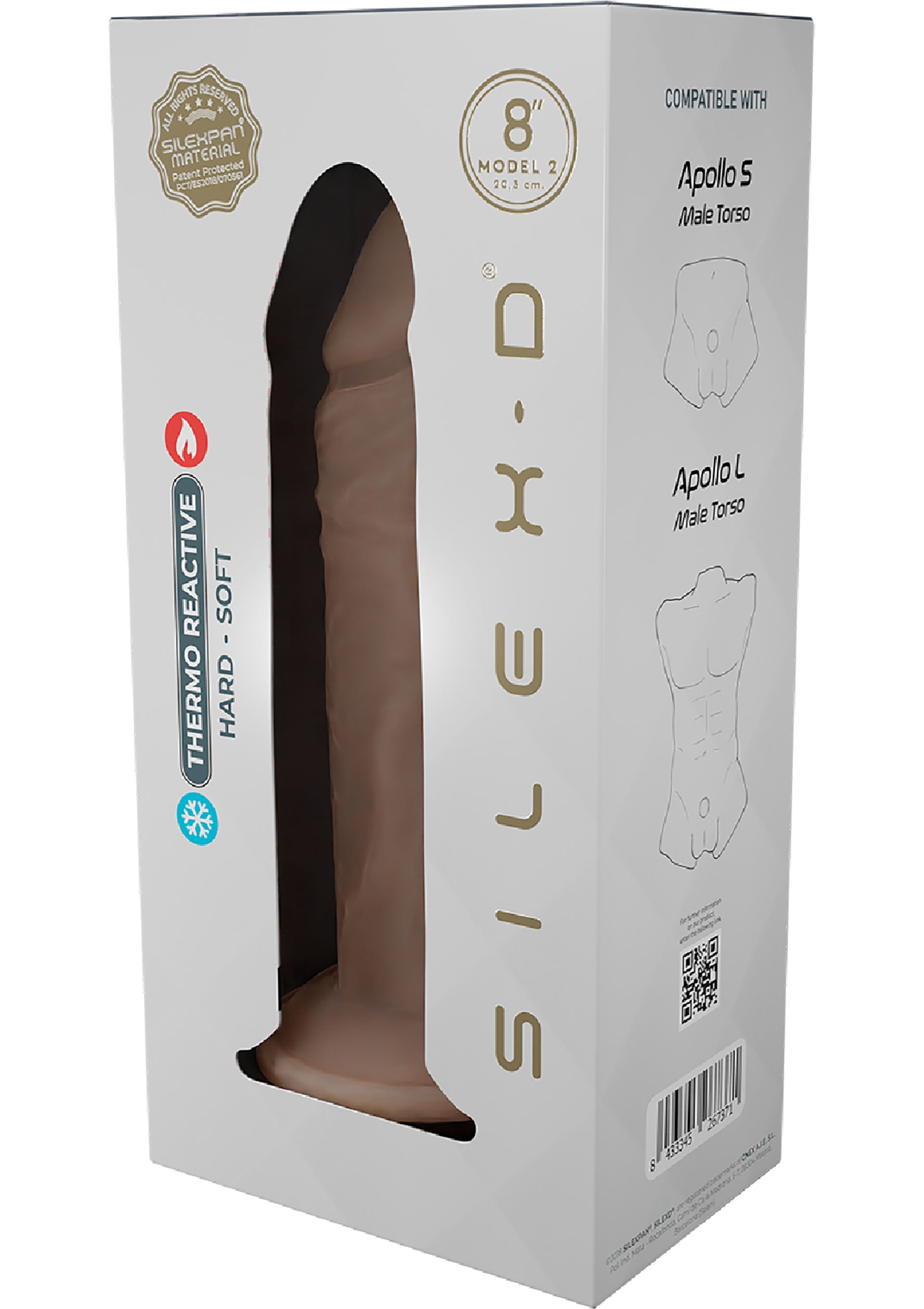 Silex-D Silicone Dong Model 8 inch