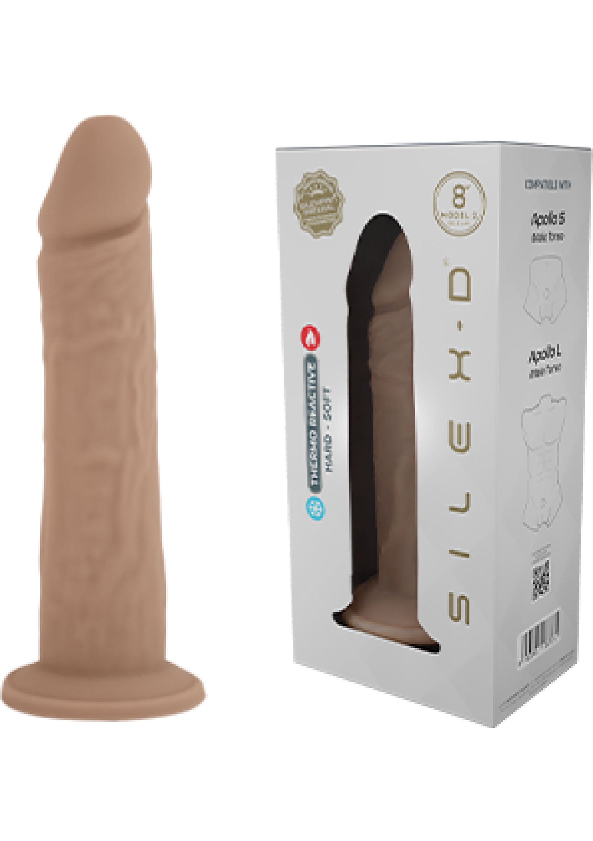 Silex-D Silicone Dong Model 8 inch