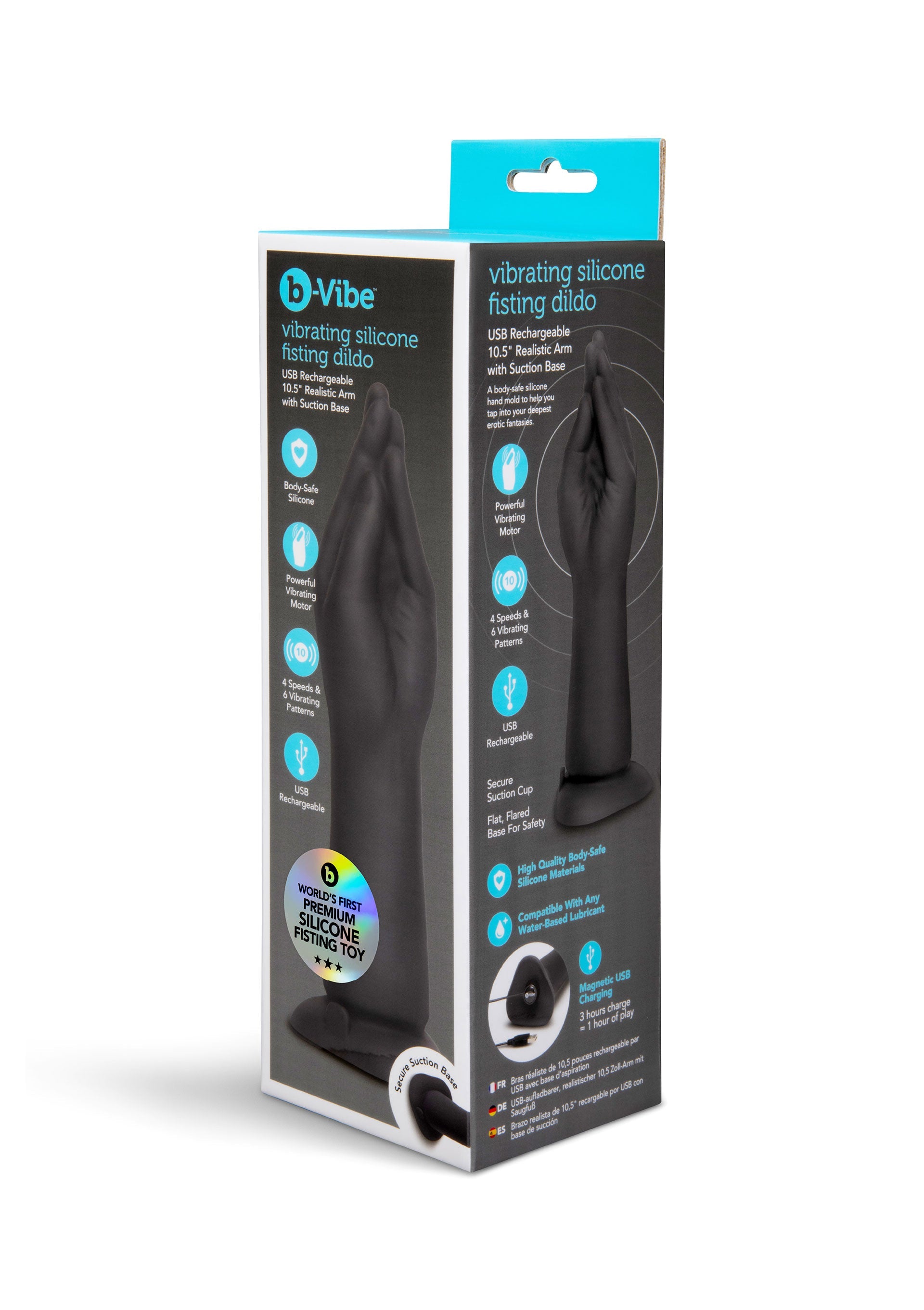 B-Vibe Vibrating Silicone Fisting Dildo