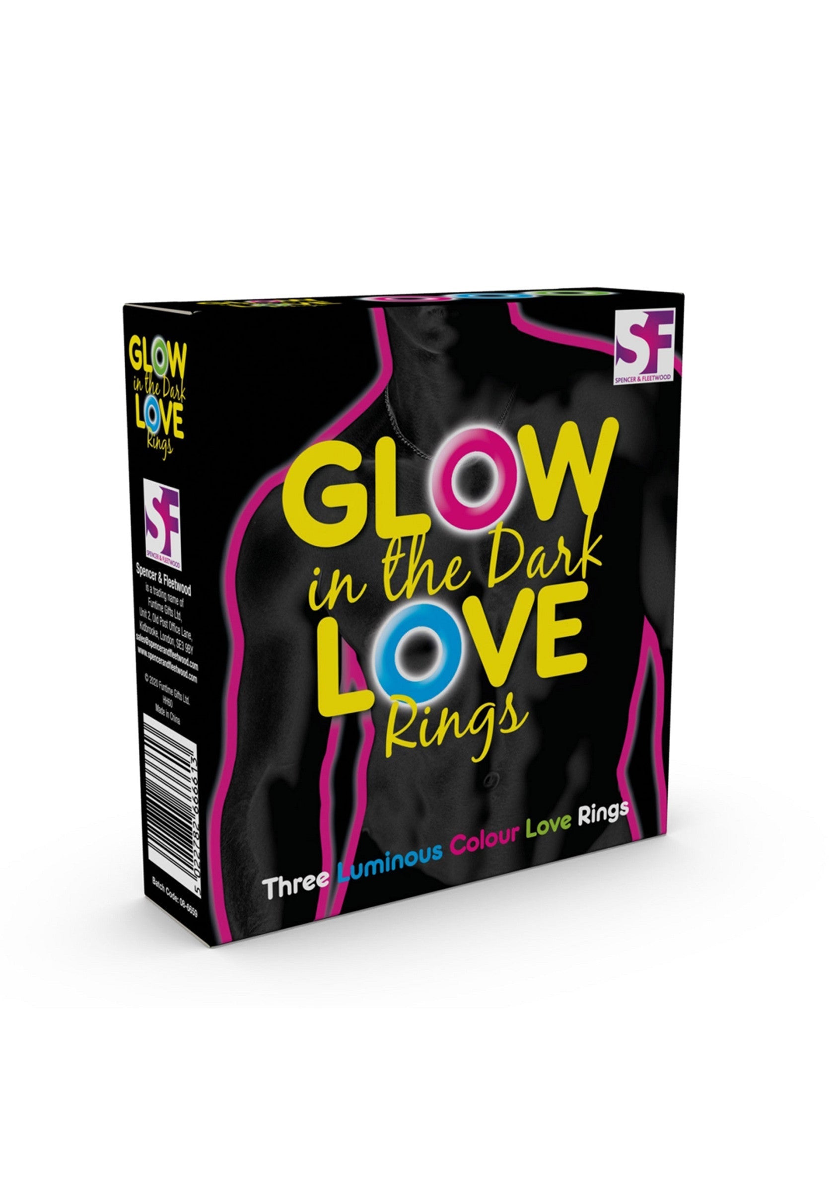 Spencer & Fleetwood Glow In The Dark Love Rings