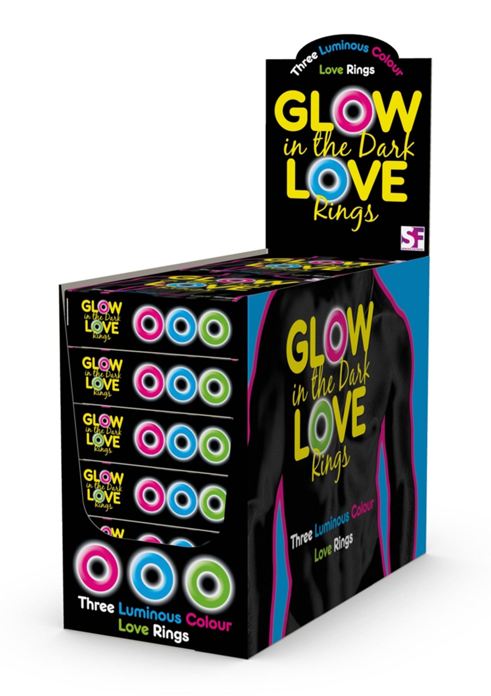 Spencer & Fleetwood Glow In The Dark Love Rings