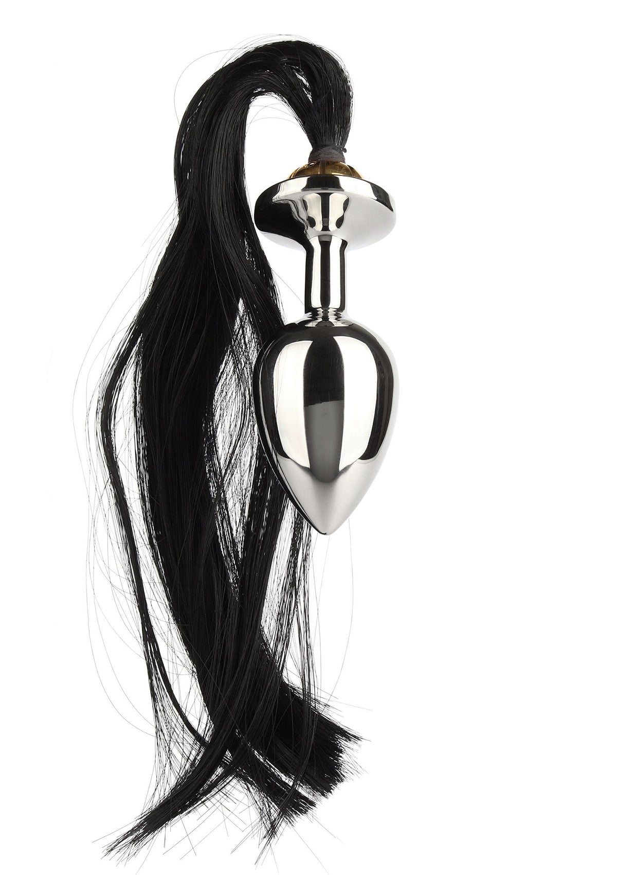 Mr. Steel Black Hair Pony Tail Rosebud